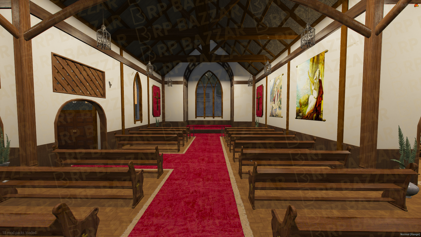 Old Church FiveM MLO — GTA RP Interior — ESX QB QBOX — RPBazzar