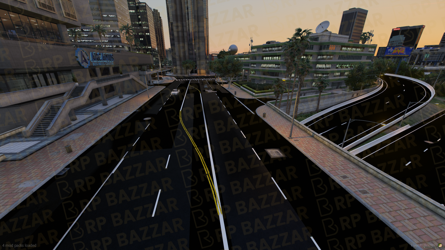 Highway Road FiveM MLO — GTA RP Road Map — ESX QB QBOX — RPBazzar