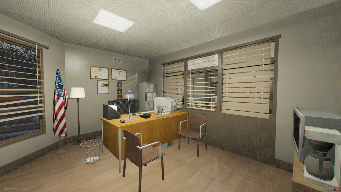 Precinct Police Station FiveM MLO — GTA RP Interior — ESX QB QBOX — RPBazzar