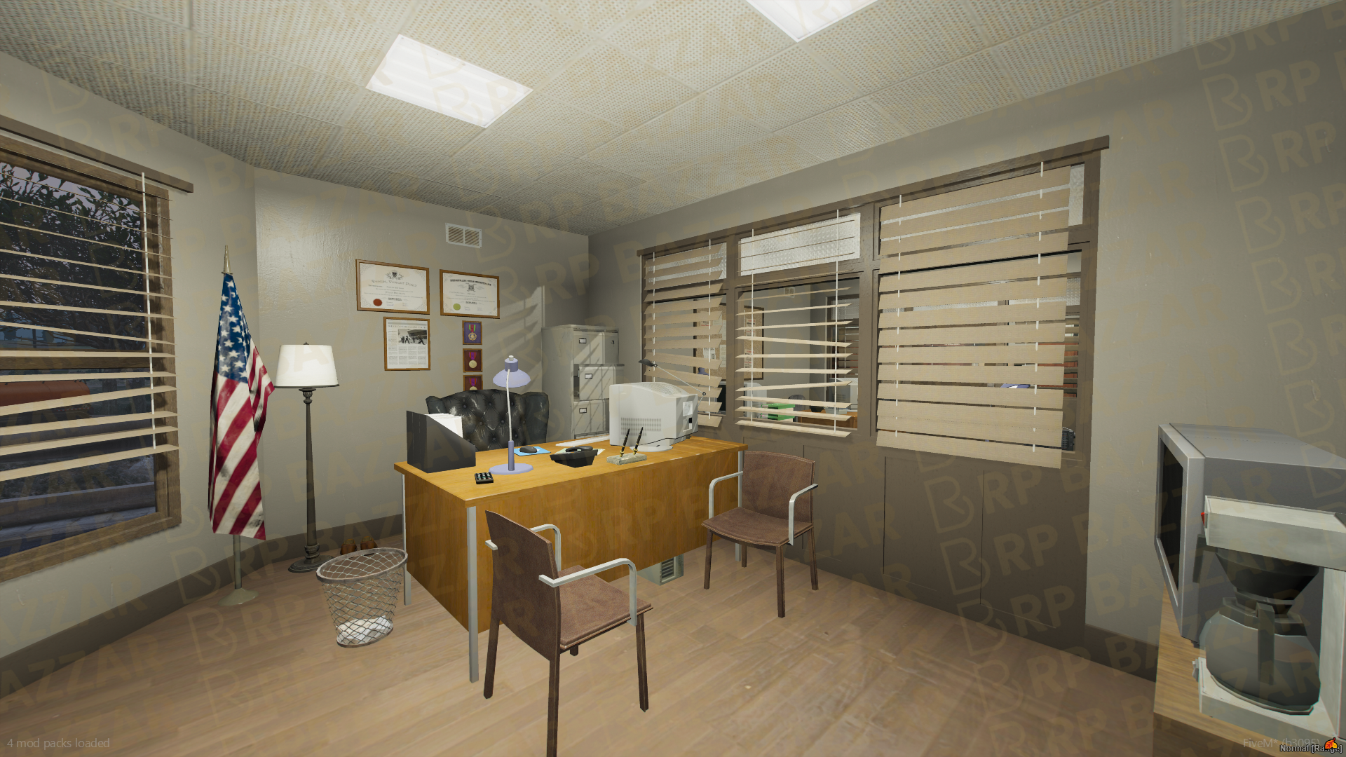 Precinct Police Station FiveM MLO — GTA RP Interior — ESX QB QBOX — RPBazzar