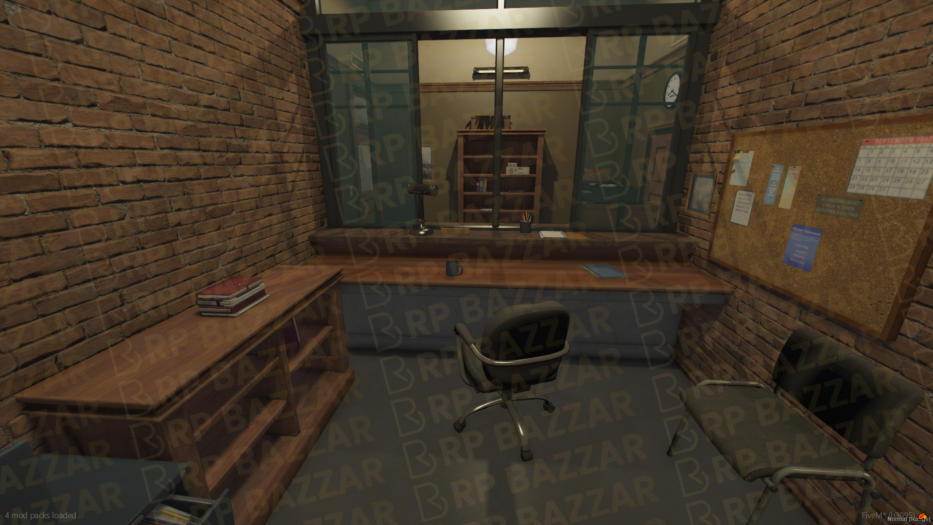 County Police Station FiveM MLO — GTA RP Interior — ESX QB QBOX — RPBazzar