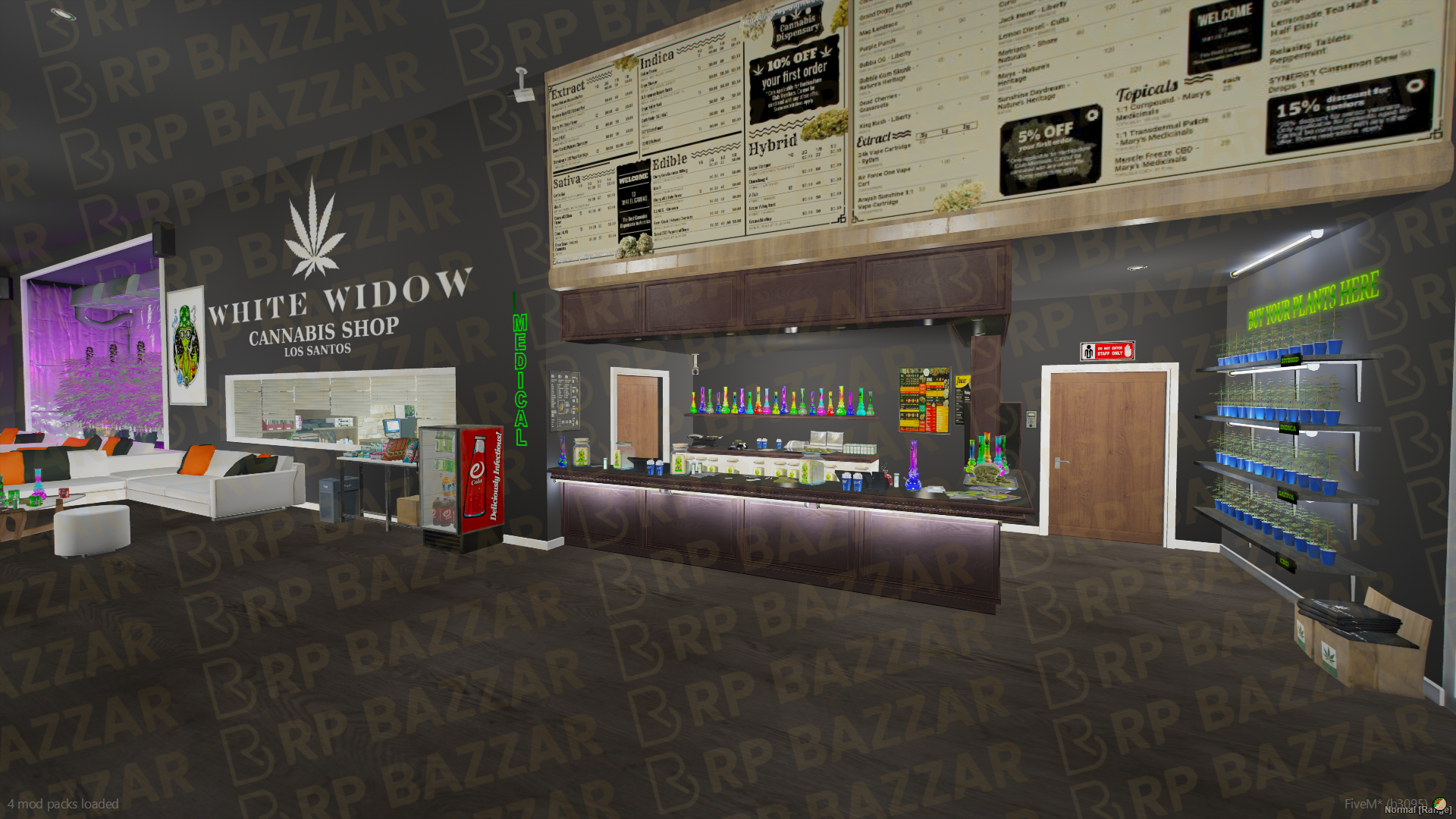 Gourmet Food Court FiveM MLO — GTA RP Interior — ESX QB QBOX — RPBazzar