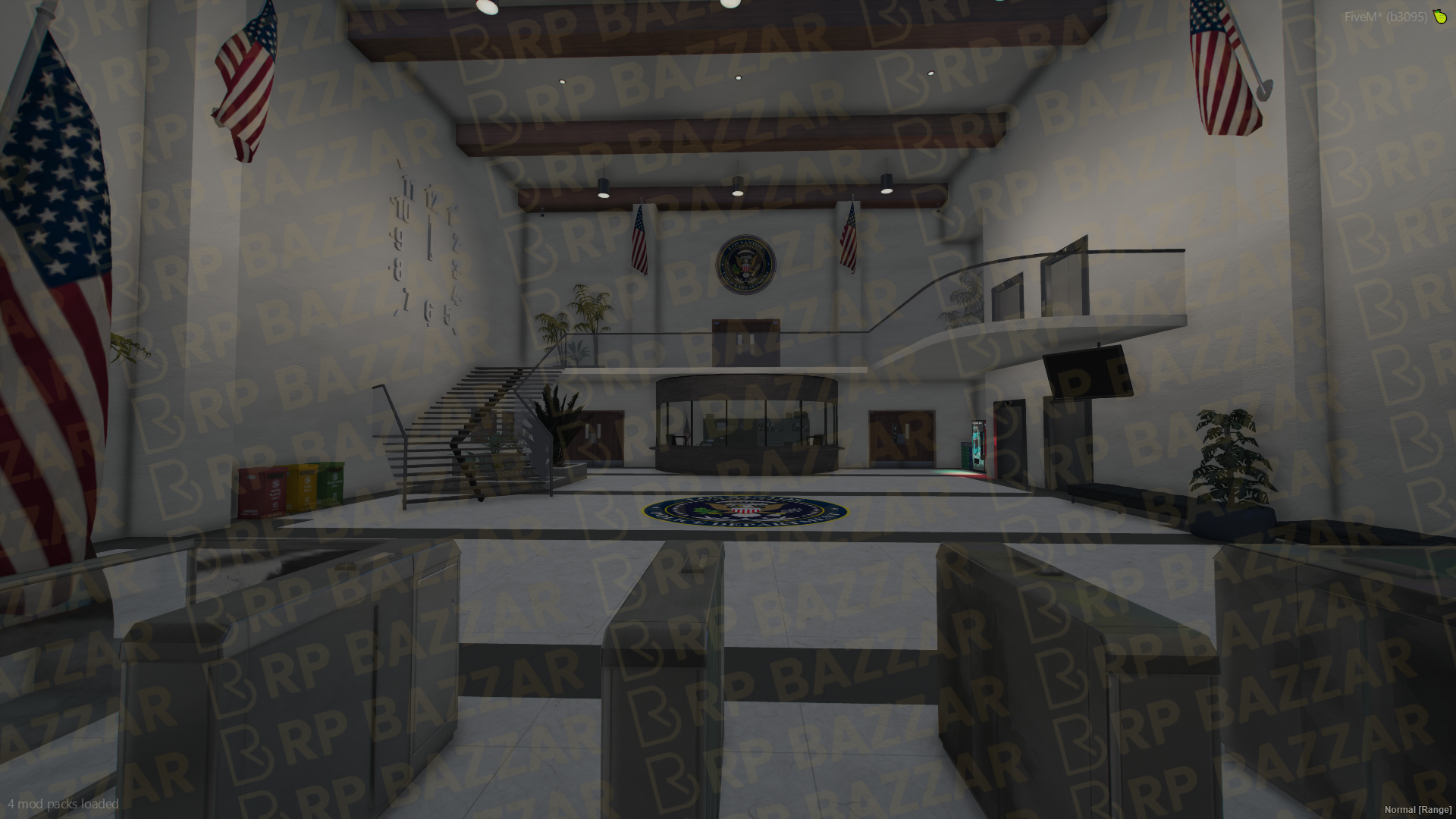 Vanguard Police Station FiveM MLO — GTA RP Interior — ESX QB QBOX — RPBazzar
