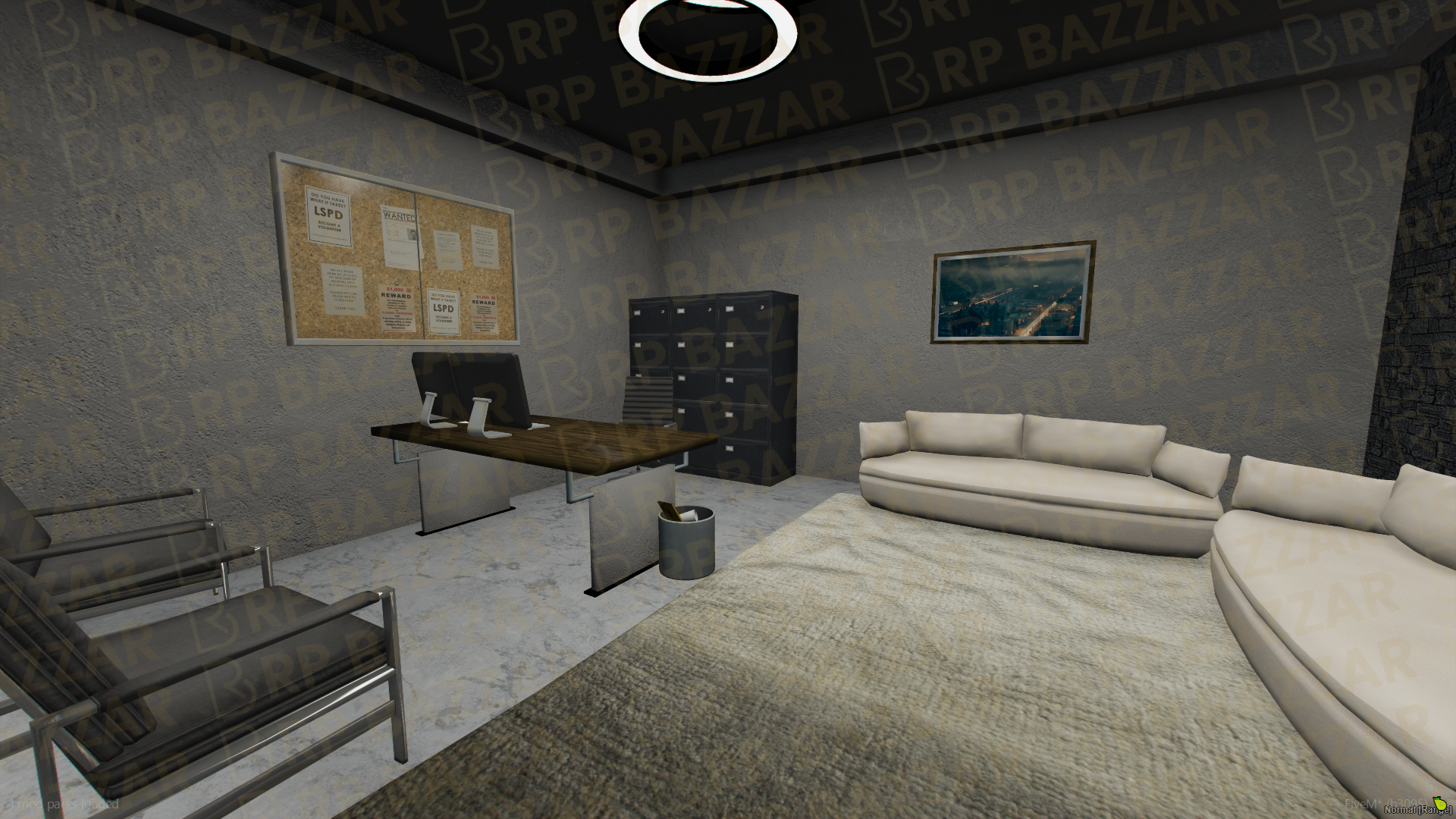 Riot Police Station FiveM MLO — GTA RP Interior — ESX QB QBOX — RPBazzar