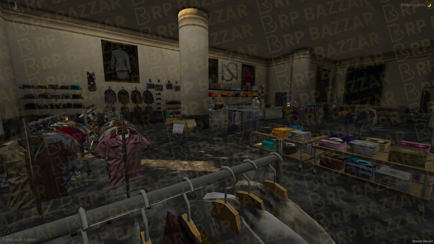 Downtown Shopping Mall FiveM MLO — GTA RP Interior — ESX QB QBOX — RPBazzar