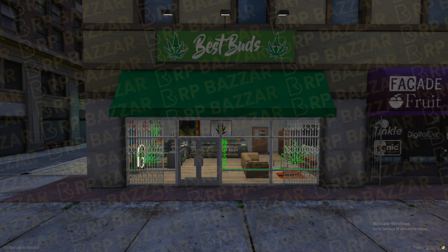 Hidden Weed Store FiveM MLO — GTA RP Interior — ESX QB QBOX — RPBazzar