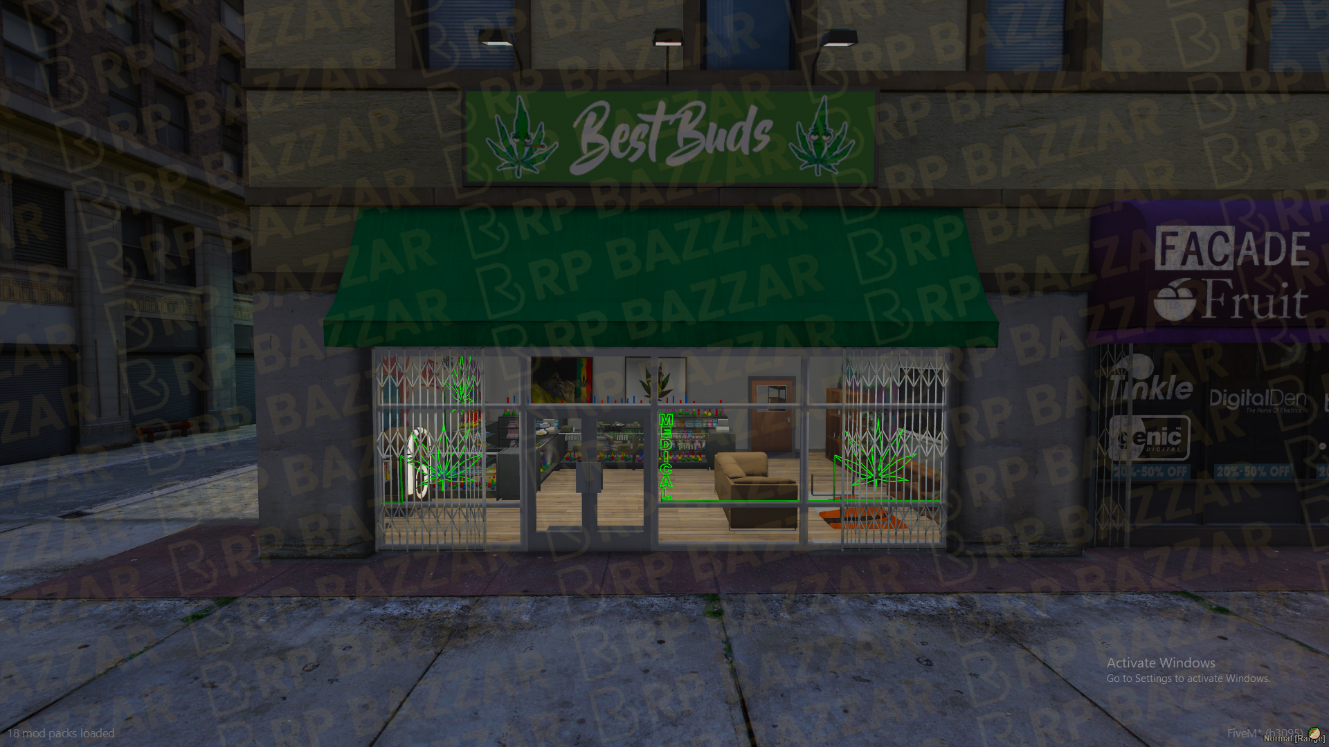 Hidden Weed Store FiveM MLO — GTA RP Interior — ESX QB QBOX — RPBazzar