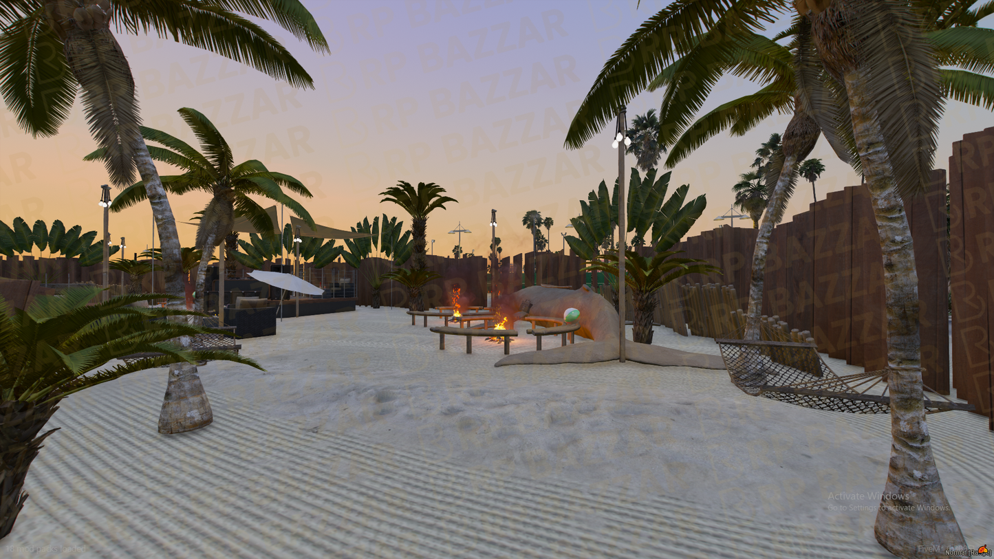 Breezy Beach Sided Area FiveM MLO — GTA RP Interior — ESX QB QBOX — RPBazzar