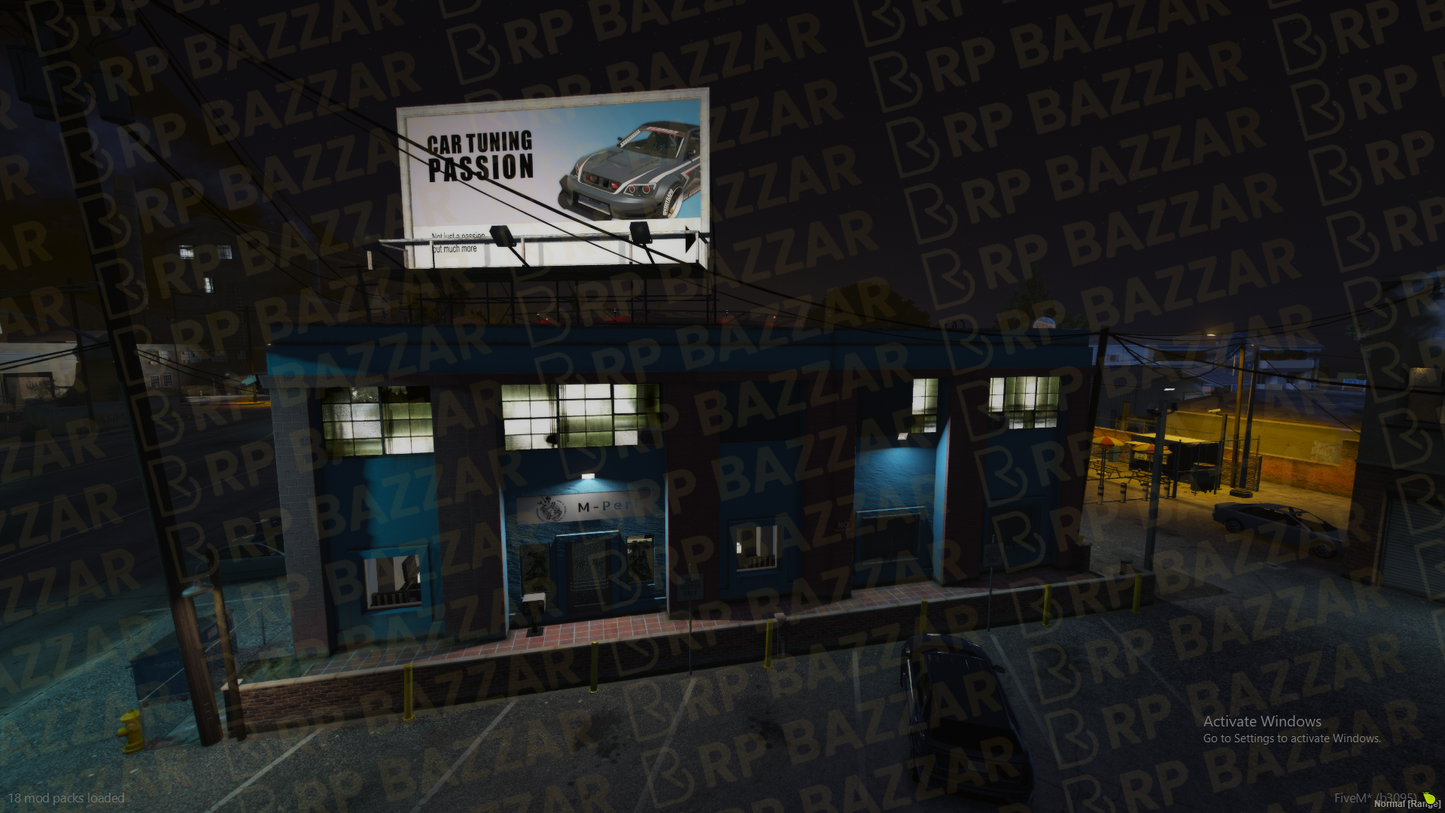 Rustic Mechanic Shop FiveM MLO — GTA RP Interior — ESX QB QBOX — RPBazzar