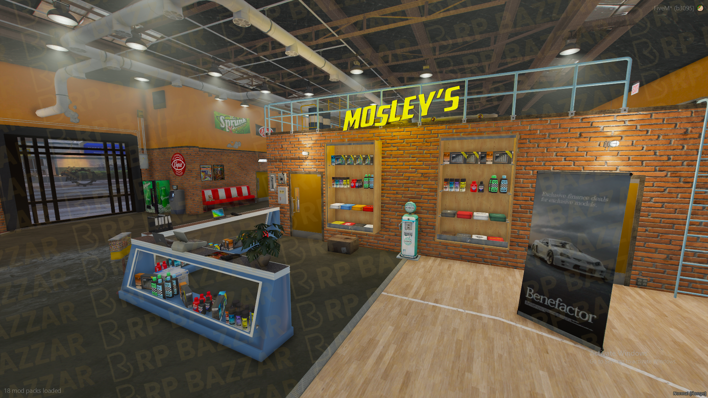 Eastside Mechanic Shop FiveM MLO — GTA RP Interior — ESX QB QBOX — RPBazzar