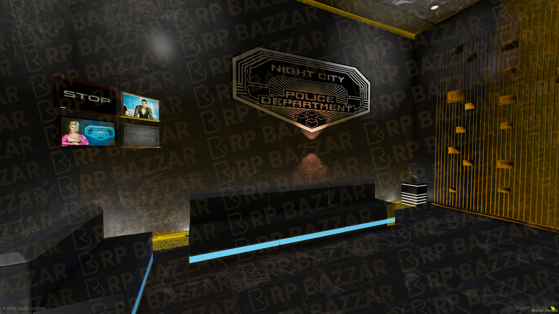 Uptown Police Station FiveM MLO — GTA RP Interior — ESX QB QBOX — RPBazzar
