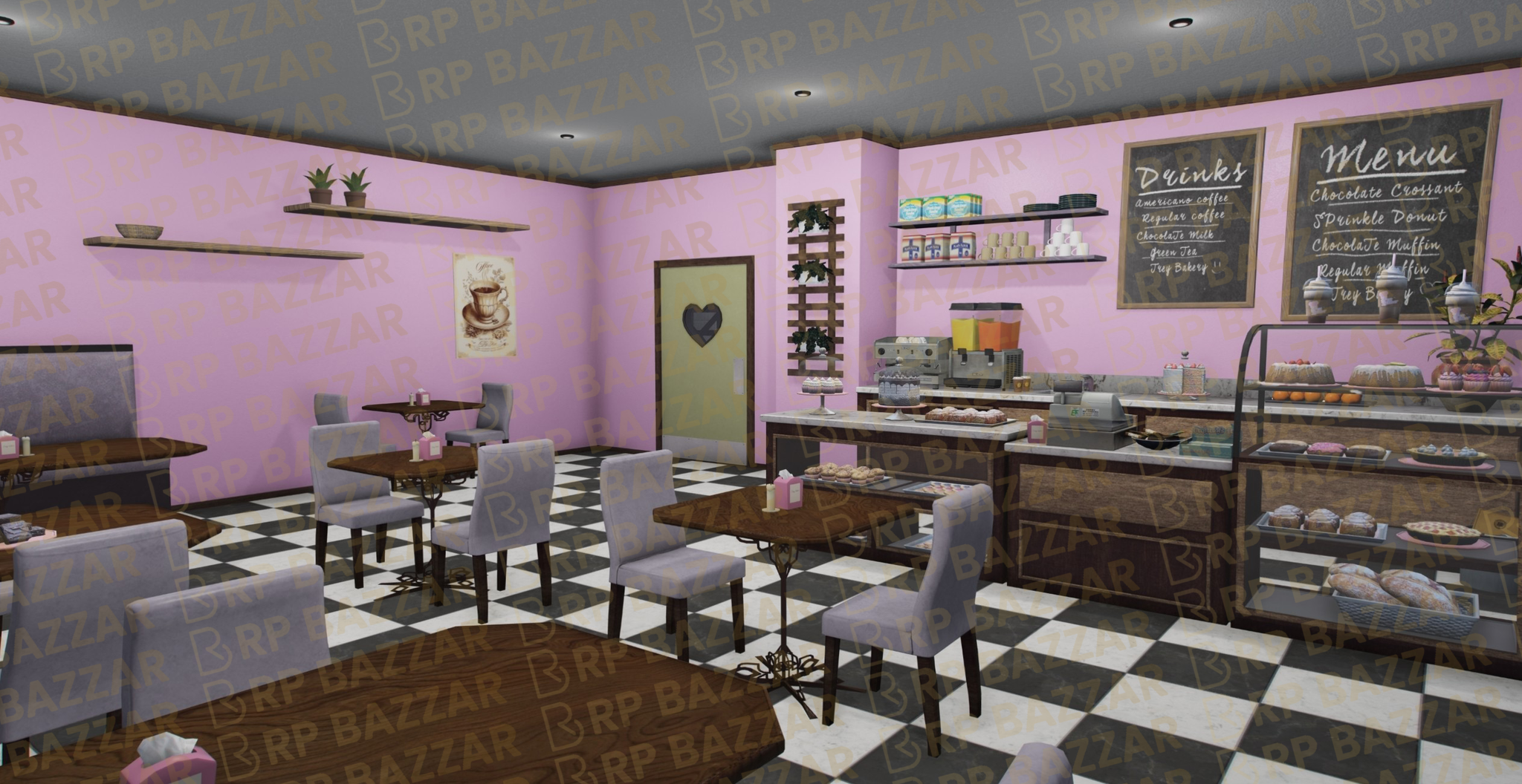 Vintage Diner FiveM MLO — GTA RP Interior — ESX QB QBOX — RPBazzar