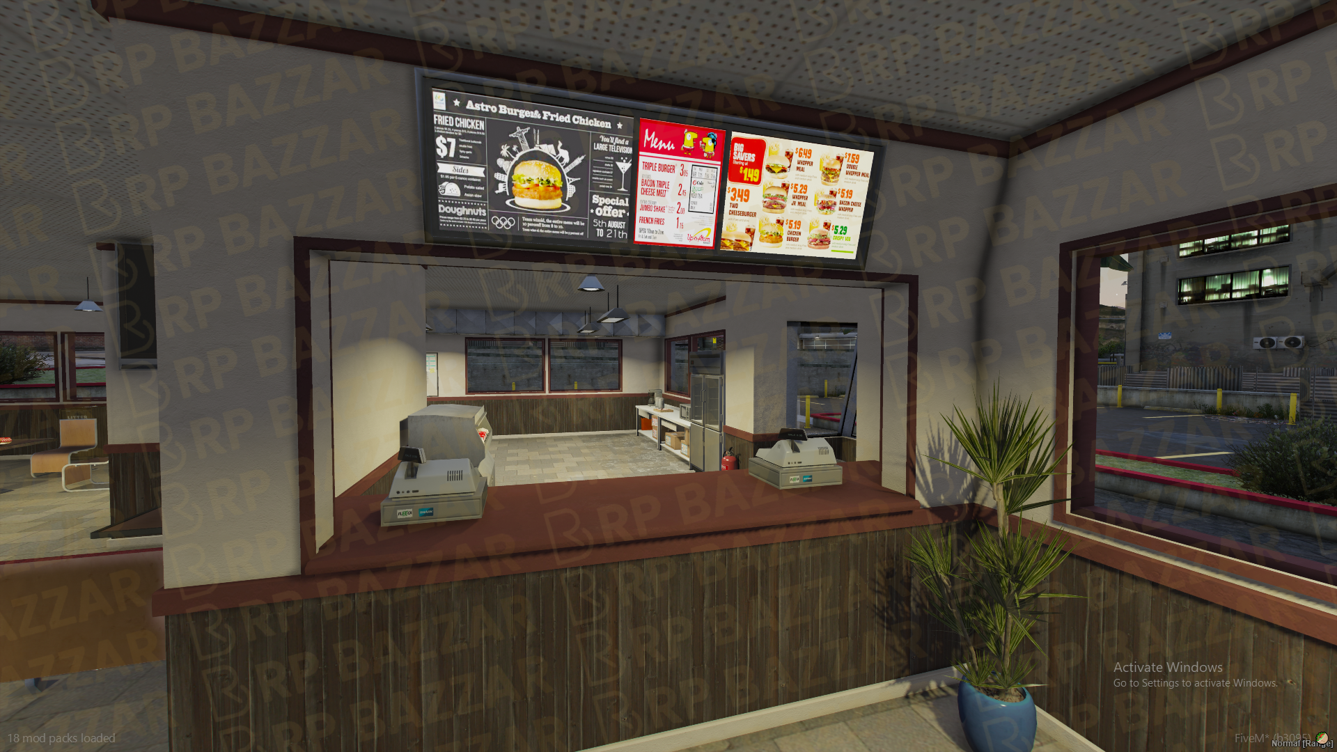 Premium Steakhouse FiveM MLO — GTA RP Interior — ESX QB QBOX — RPBazzar