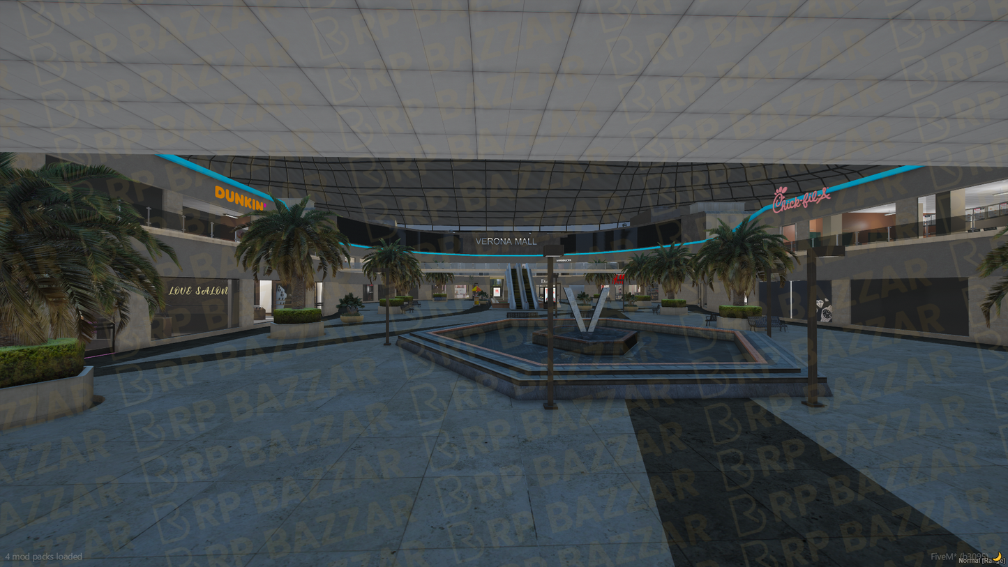 Urban Shopping Mall FiveM MLO — GTA RP Interior — ESX QB QBOX — RPBazzar