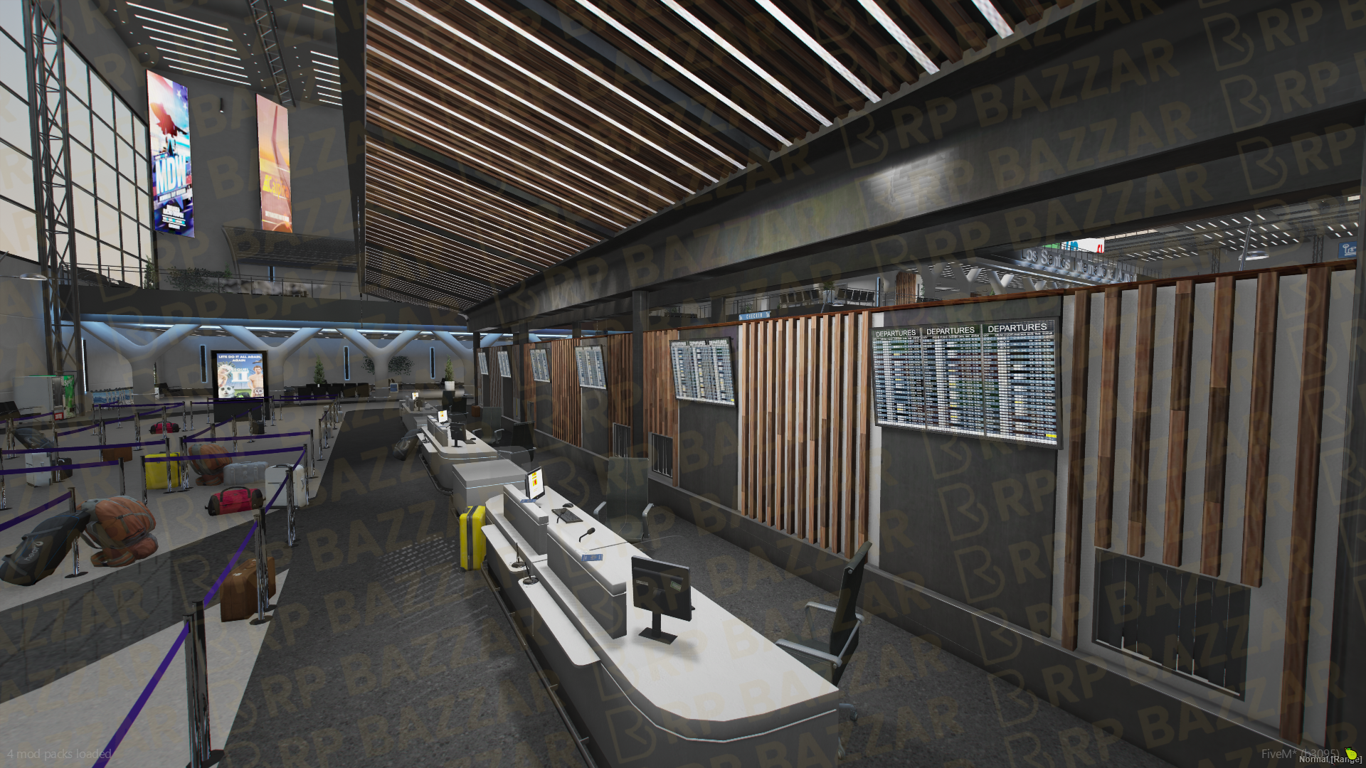 Busy Airport FiveM MLO — GTA RP Interior — ESX QB QBOX — RPBazzar