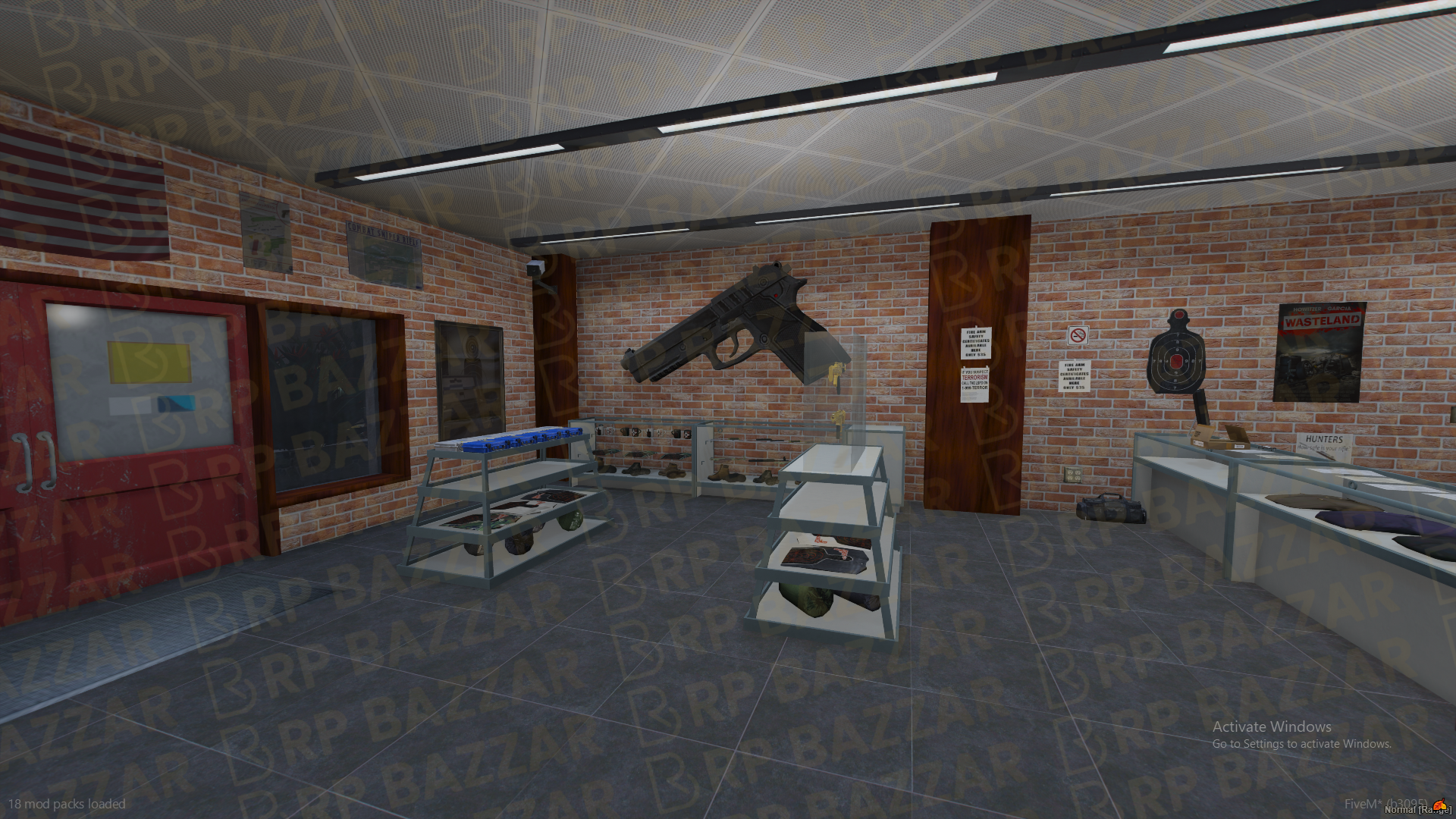 Tactical Ammunation Store FiveM MLO — GTA RP Interior — ESX QB QBOX — RPBazzar