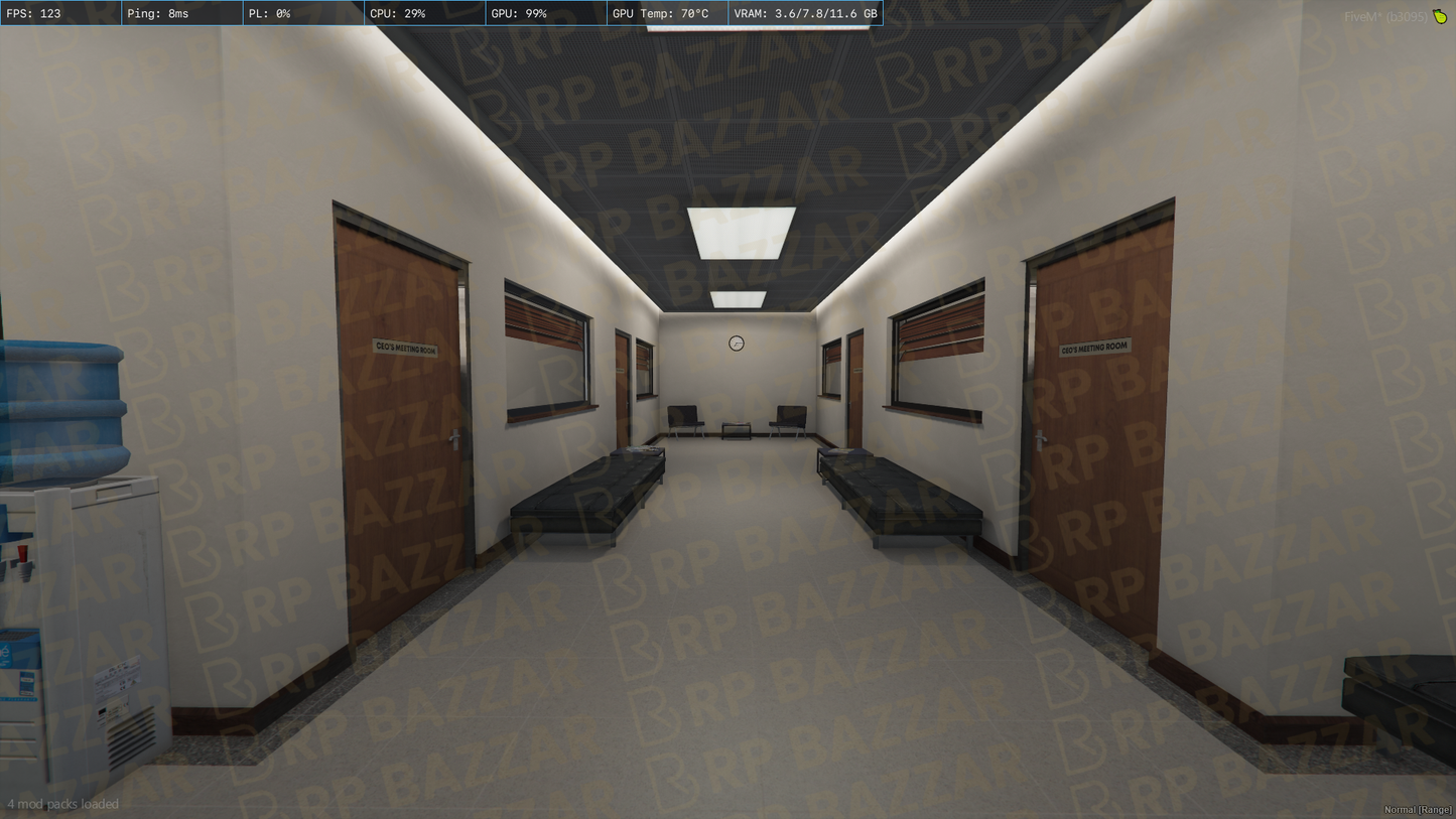 Sleek Office FiveM MLO — GTA RP Interior — ESX QB QBOX — RPBazzar