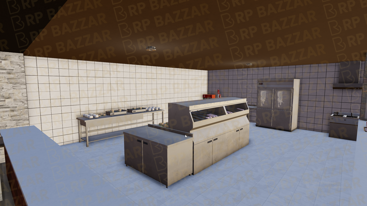 Modern Cafe FiveM MLO — GTA RP Interior — ESX QB QBOX — RPBazzar