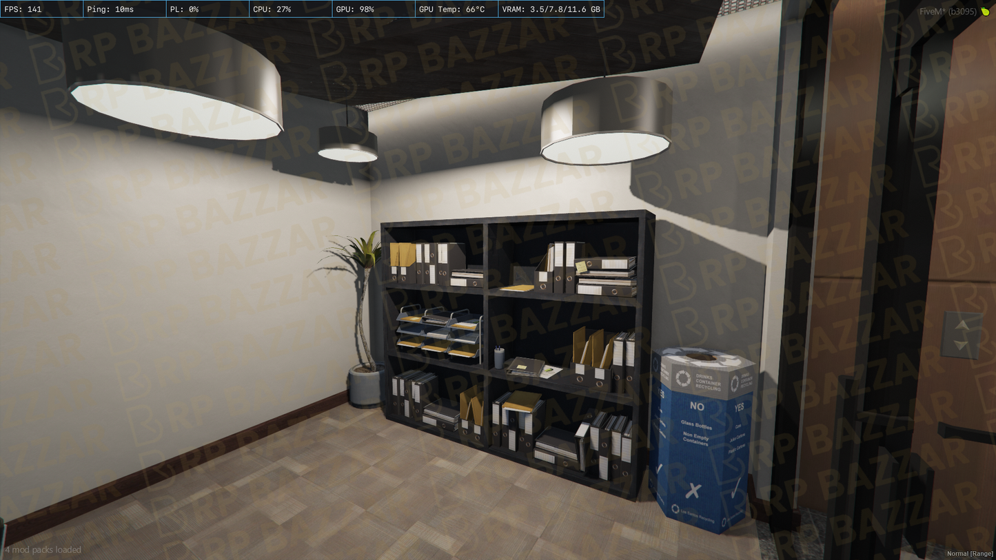 Sleek Office FiveM MLO — GTA RP Interior — ESX QB QBOX — RPBazzar