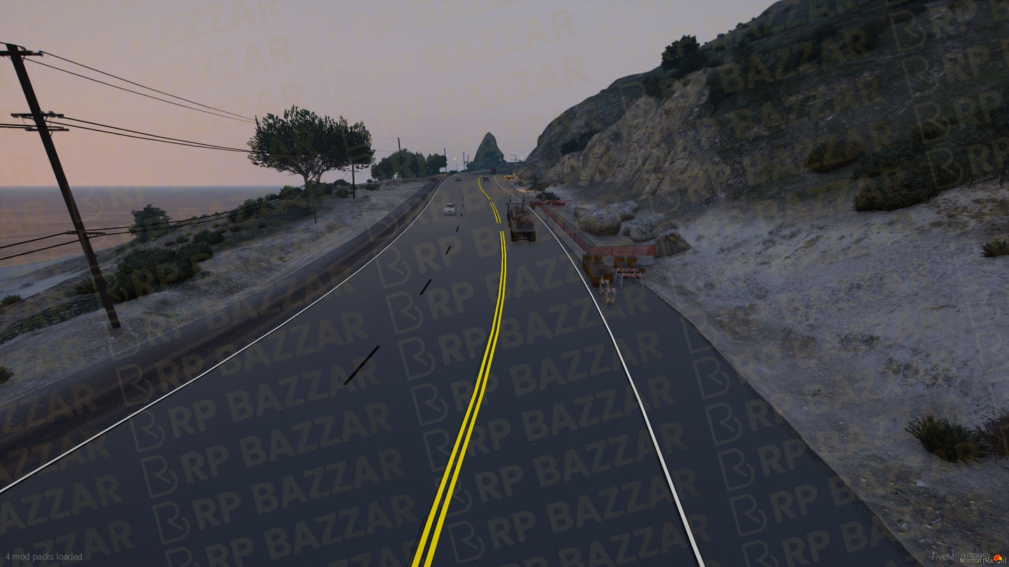 Downtown Road FiveM MLO — GTA RP Road Map — ESX QB QBOX — RPBazzar