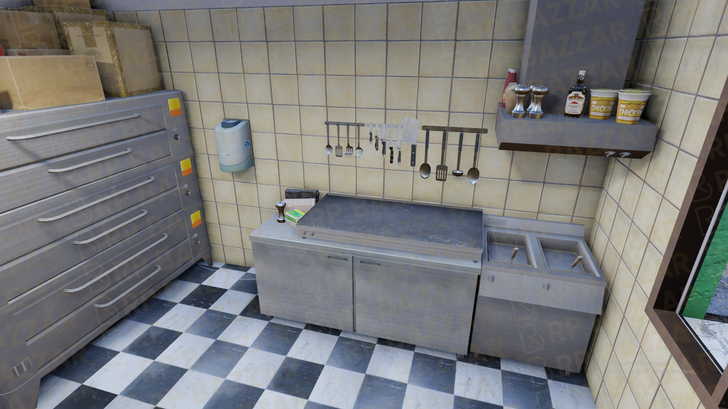 Industrial Canteen FiveM MLO — GTA RP Interior — ESX QB QBOX — RPBazzar