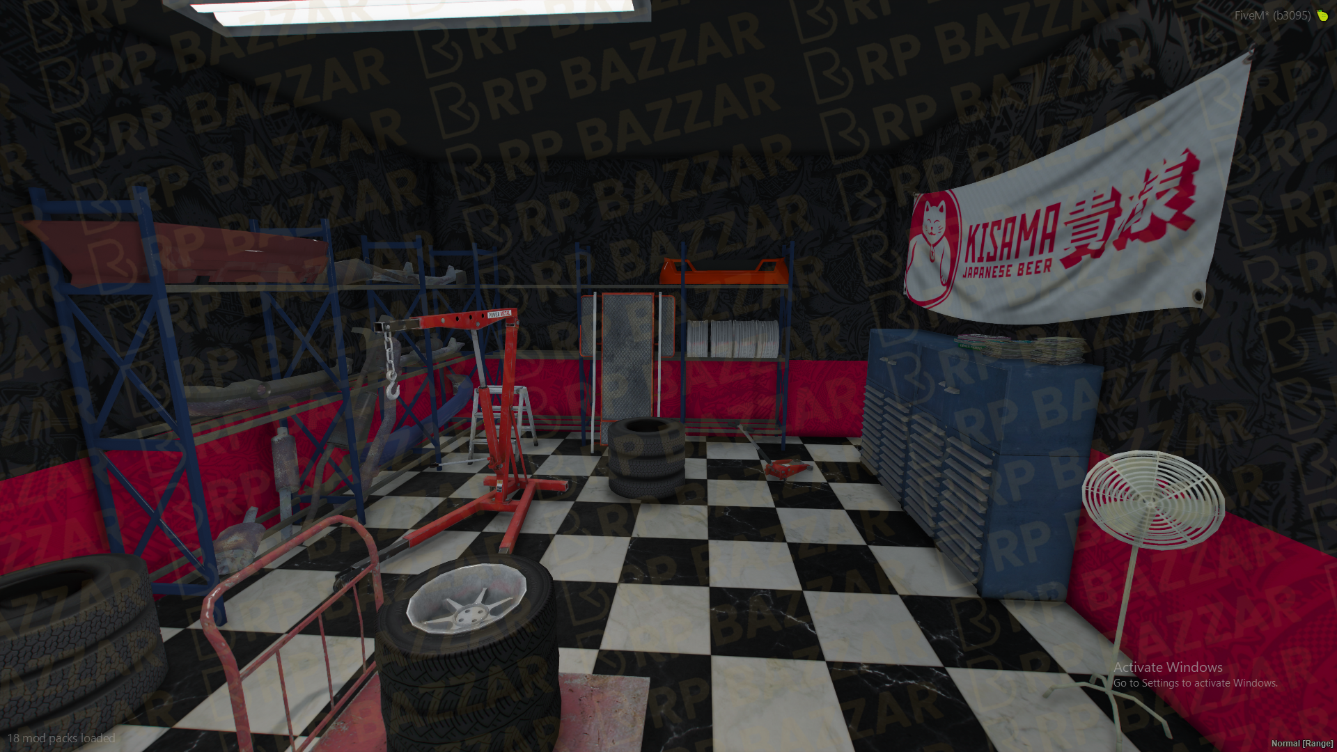 Tricked-Out Mechanic Shop FiveM MLO — GTA RP Interior — ESX QB QBOX — RPBazzar