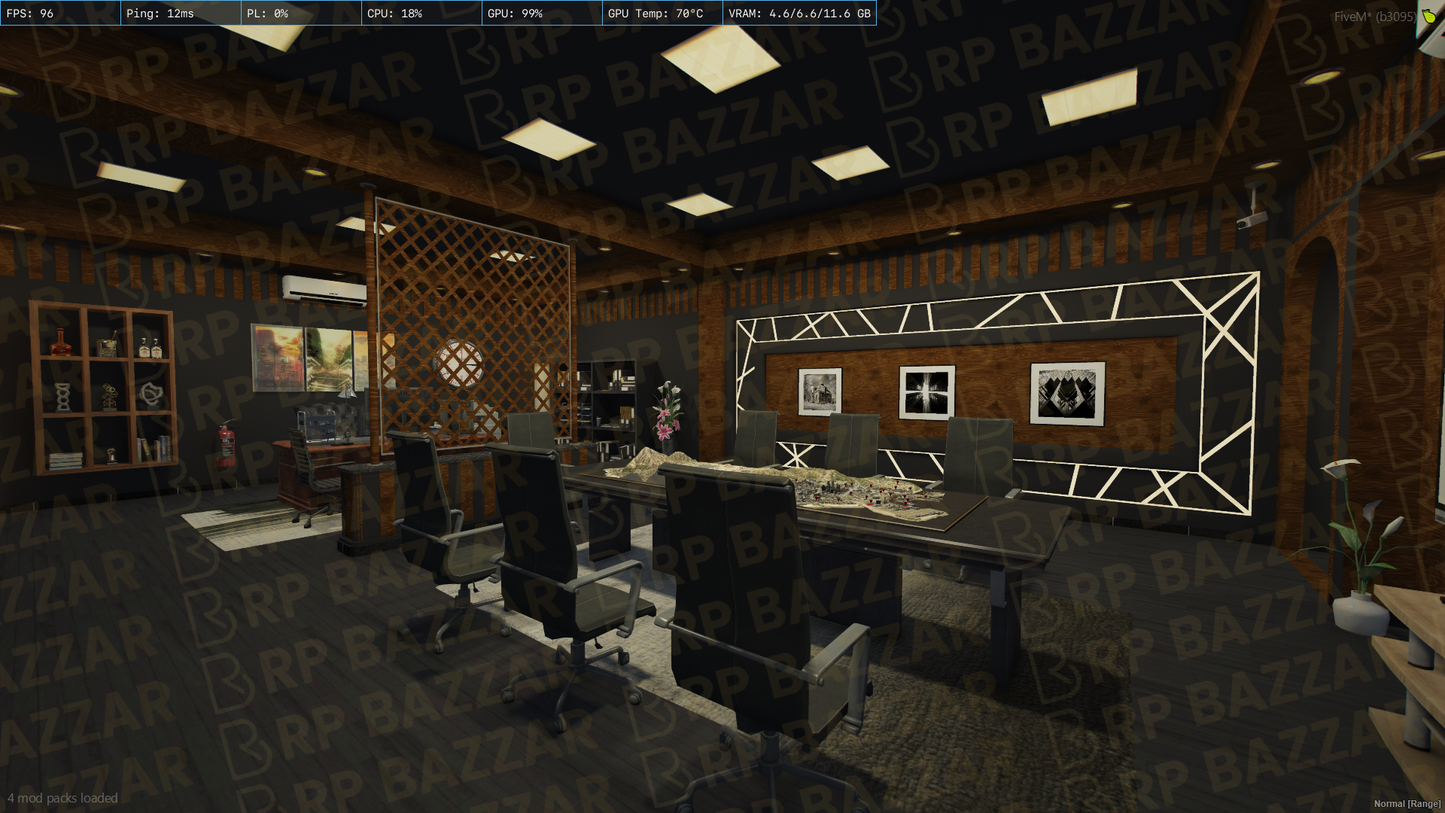 Luxury Office FiveM MLO — GTA RP Interior — ESX QB QBOX — RPBazzar