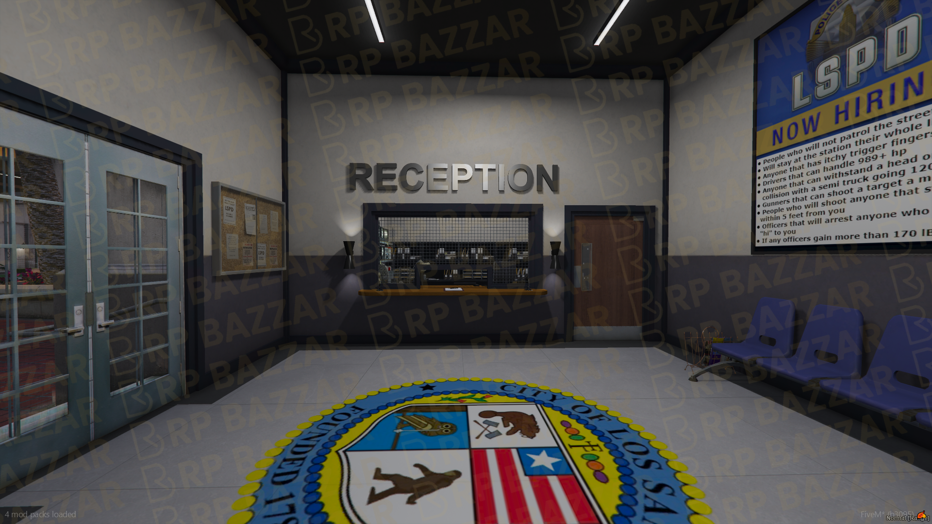 Special Ops Police Station FiveM MLO — GTA RP Interior — ESX QB QBOX — RPBazzar