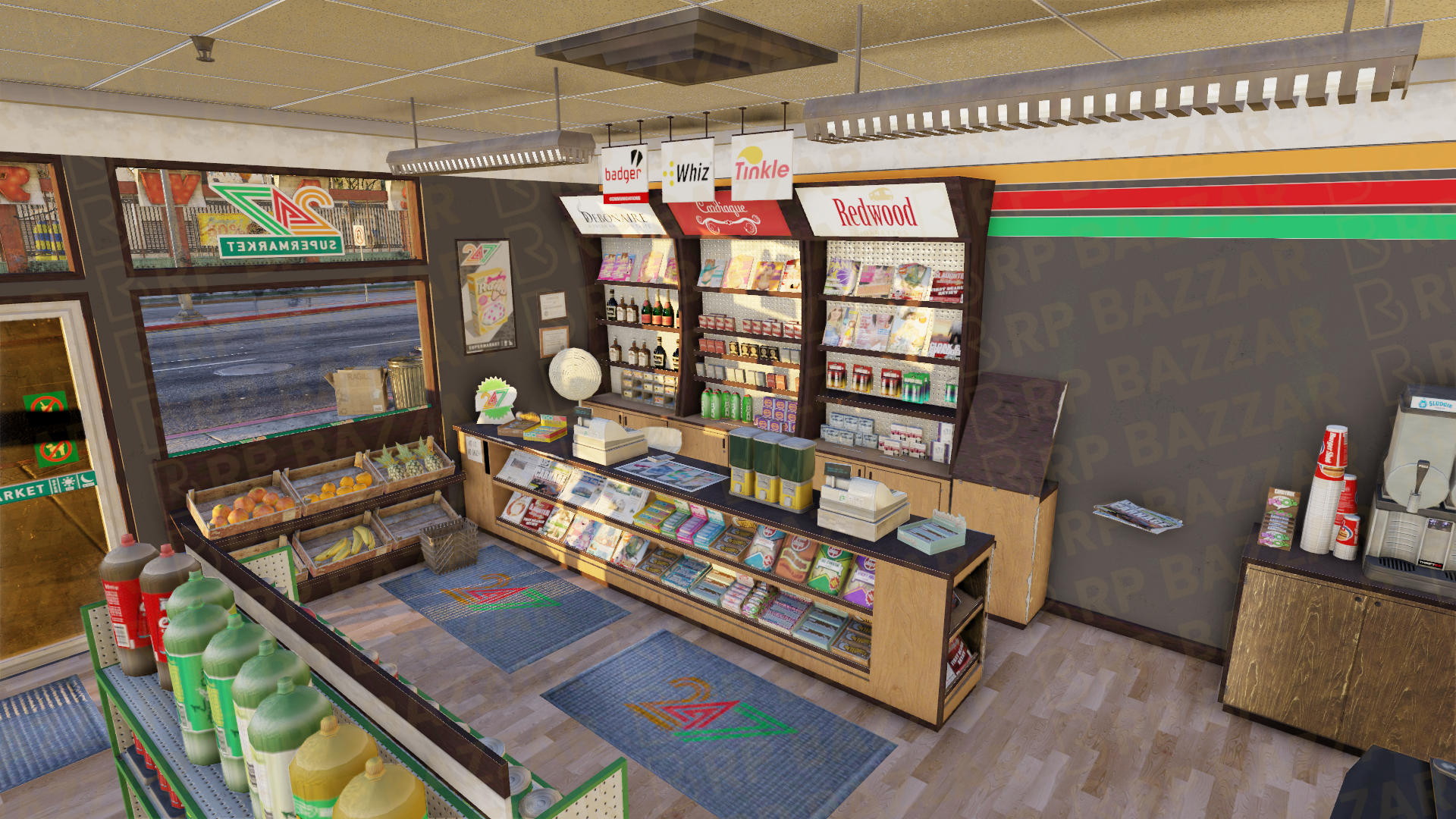 Roadside 24-7 Store FiveM MLO — GTA RP Interior — ESX QB QBOX — RPBazzar