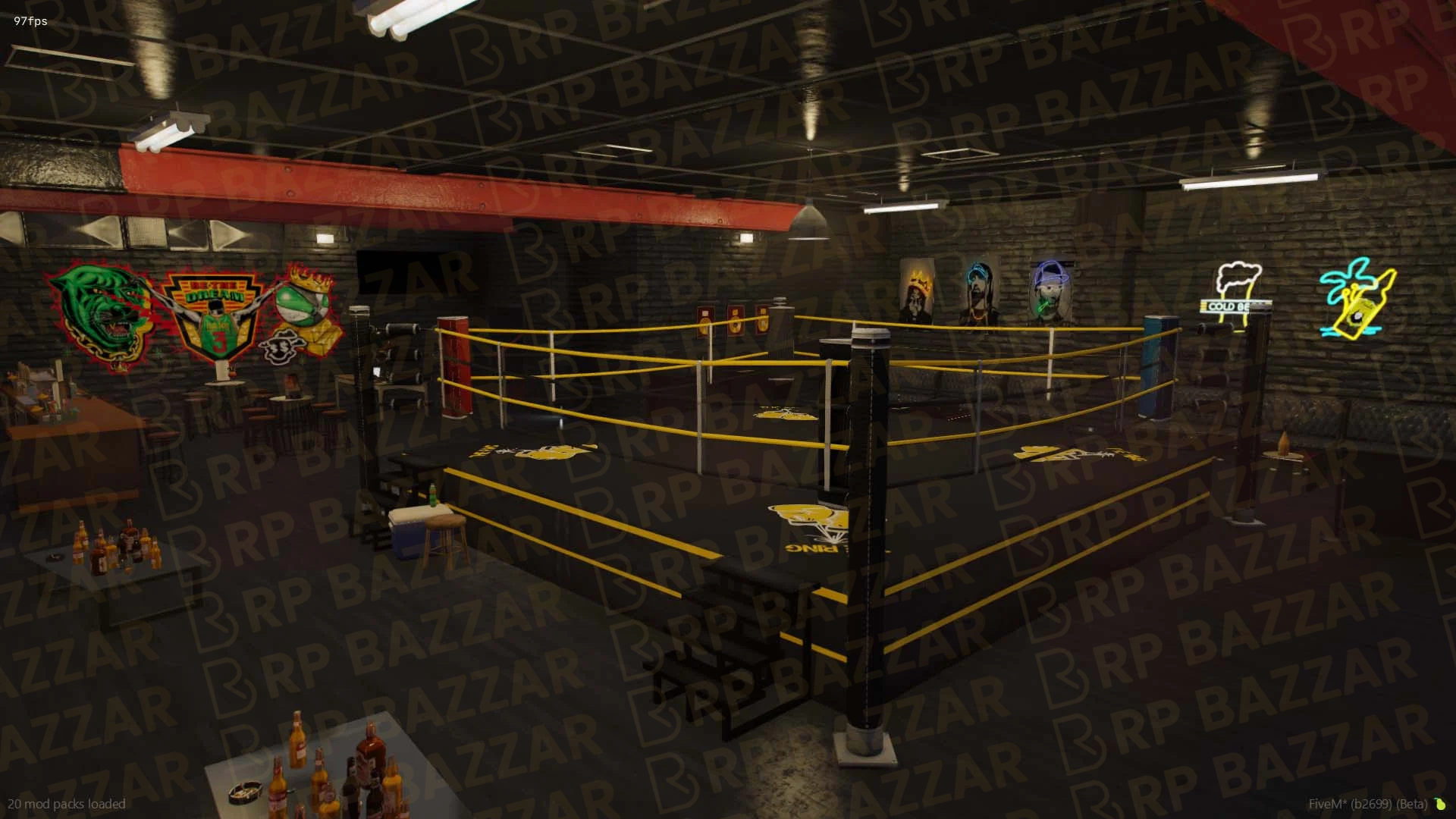 Champion Boxing Ring FiveM MLO — GTA RP Interior — ESX QB QBOX — RPBazzar