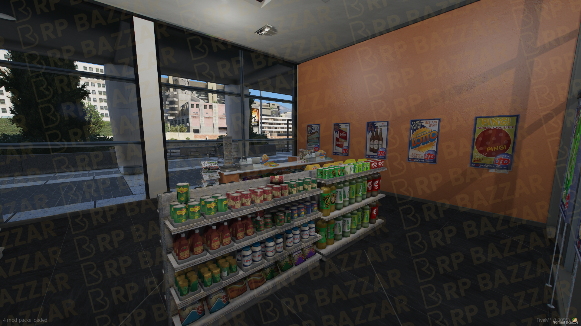Modern Shopping Mall FiveM MLO — GTA RP Interior — ESX QB QBOX — RPBazzar