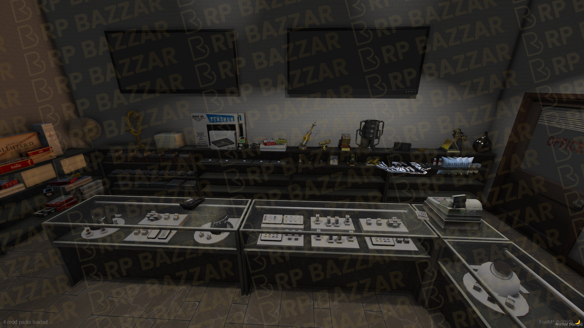 Urban Pawn Shop FiveM MLO — GTA RP Interior — ESX QB QBOX — RPBazzar