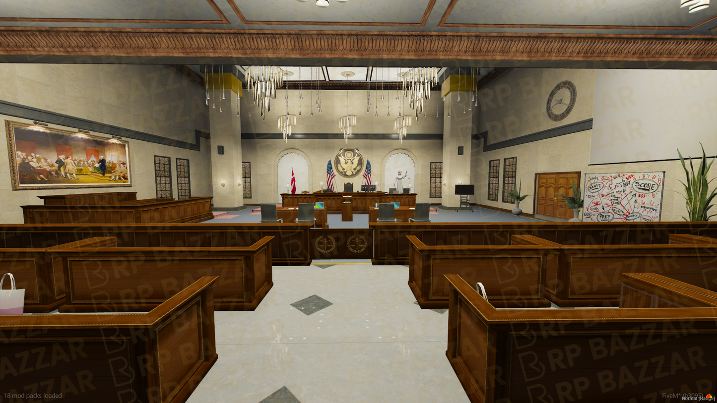 Modern CityHall FiveM MLO — GTA RP Interior — ESX QB QBOX — RPBazzar
