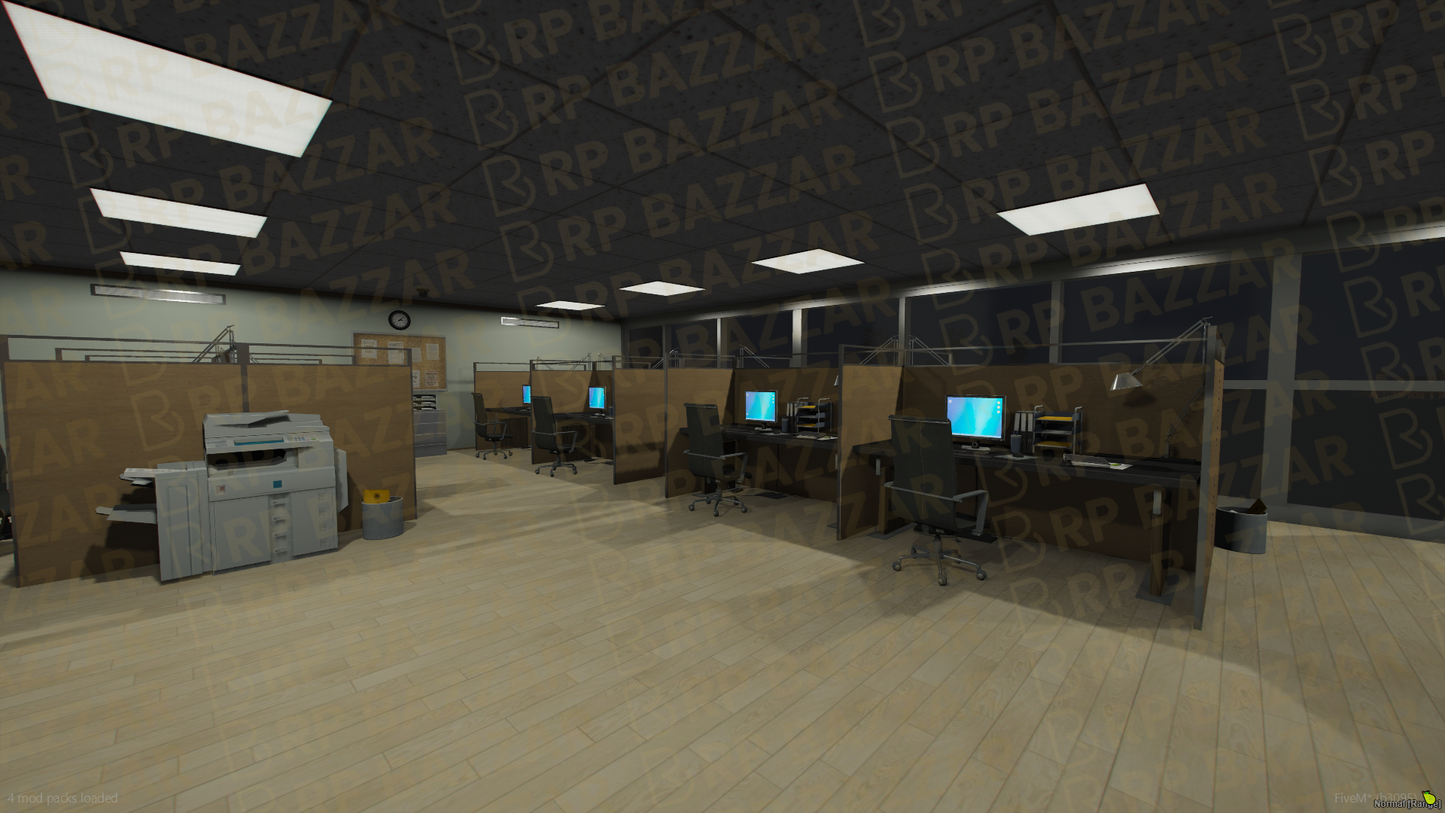 Sentinel Police Station FiveM MLO — GTA RP Interior — ESX QB QBOX — RPBazzar