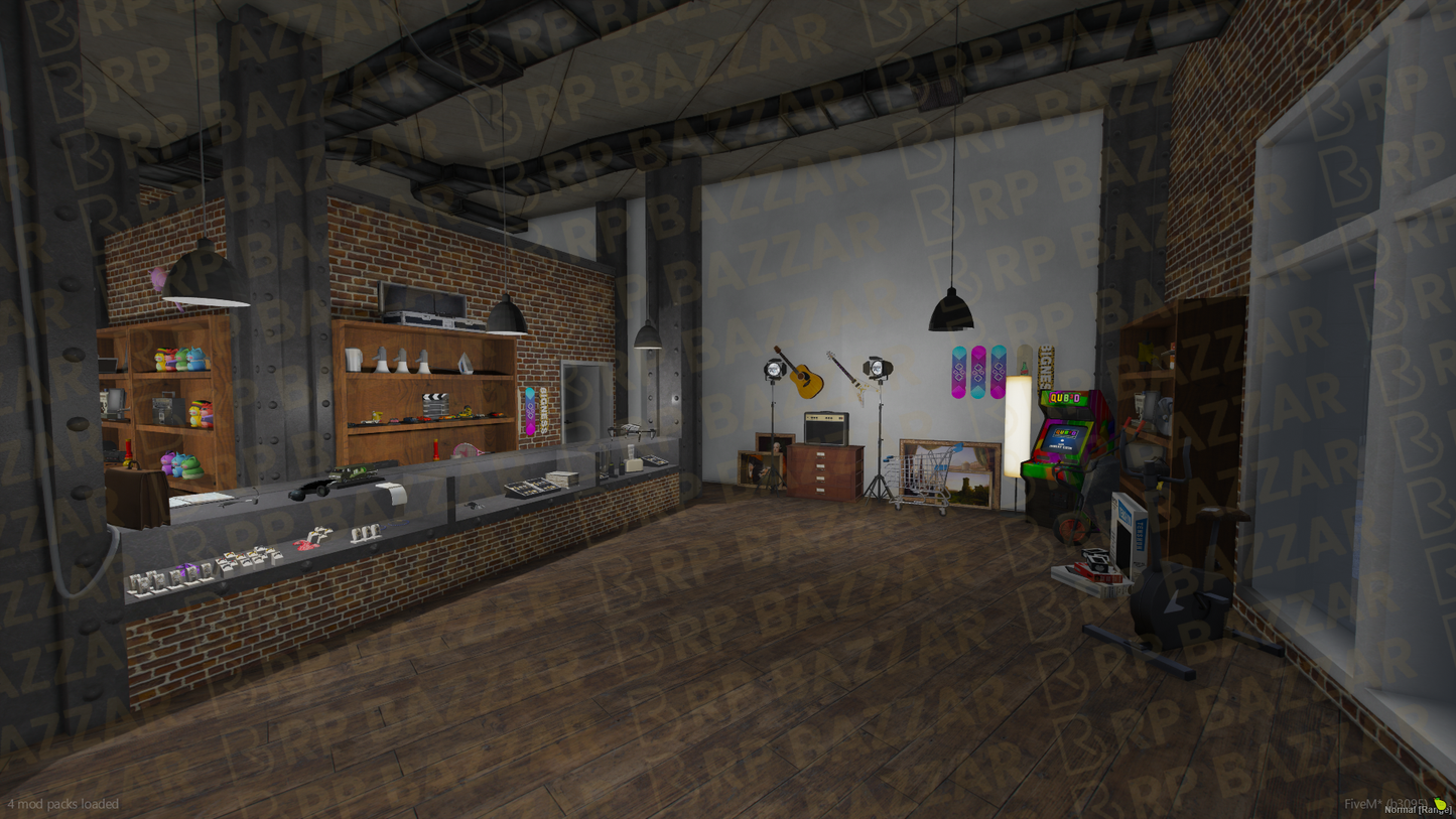 Neon Pawn Shop FiveM MLO — GTA RP Interior — ESX QB QBOX — RPBazzar