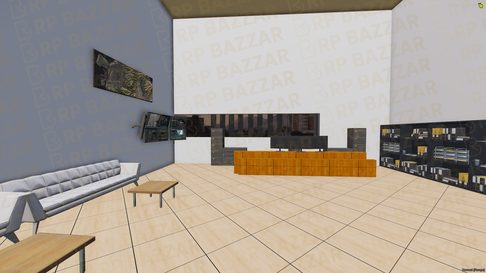 Modern Police Station FiveM MLO — GTA RP Interior — ESX QB QBOX — RPBazzar