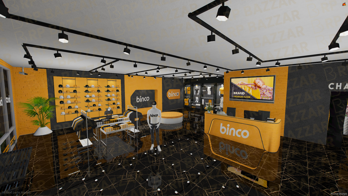 Fashion Clothing Store FiveM MLO — GTA RP Interior — ESX QB QBOX — RPBazzar