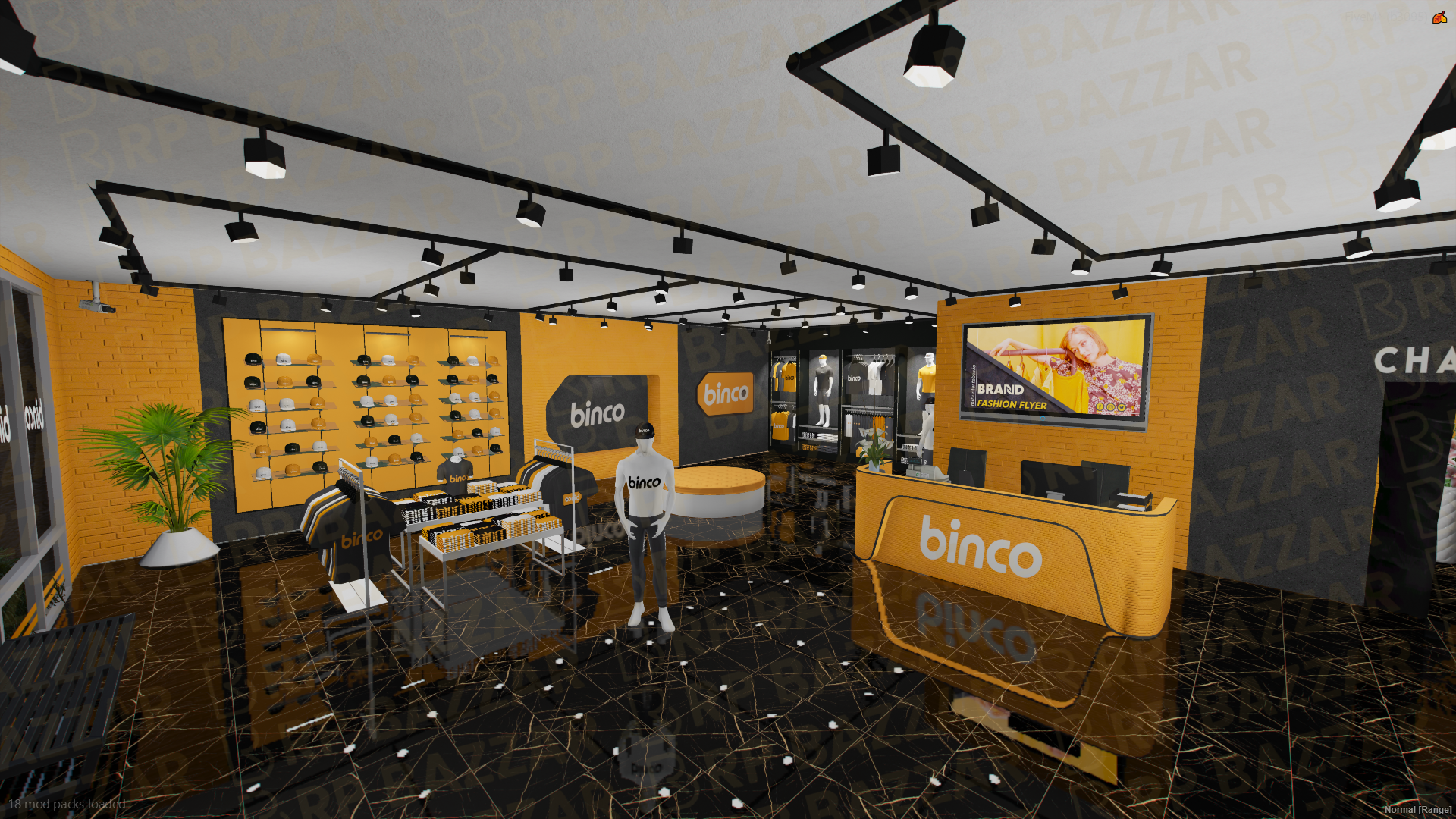 Fashion Clothing Store FiveM MLO — GTA RP Interior — ESX QB QBOX — RPBazzar