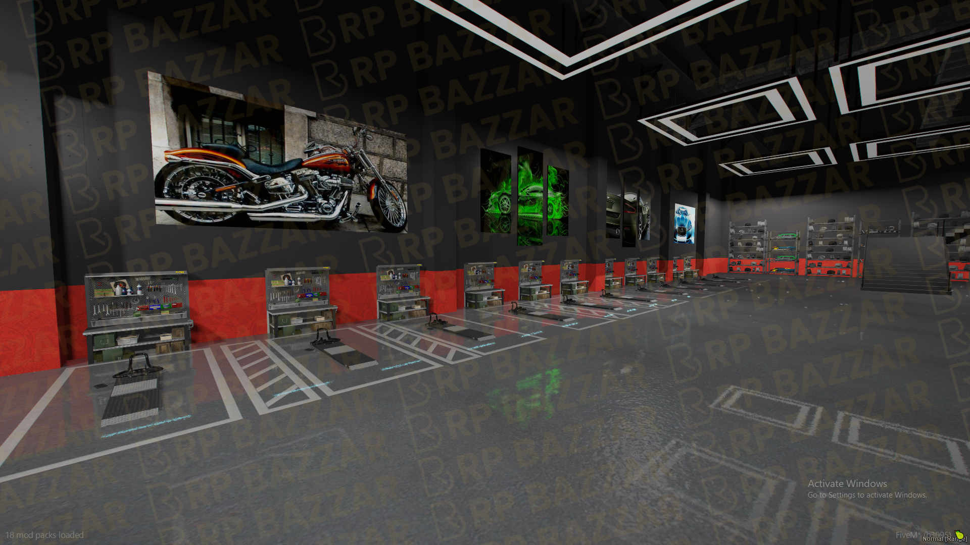 Luxury Mechanic Shop FiveM MLO — GTA RP Interior — ESX QB QBOX — RPBazzar