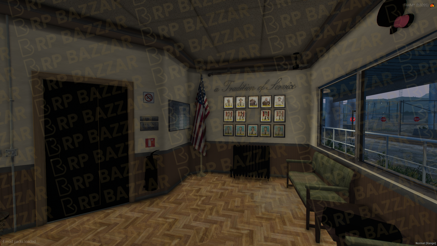 Frontline Police Station FiveM MLO — GTA RP Interior — ESX QB QBOX — RPBazzar
