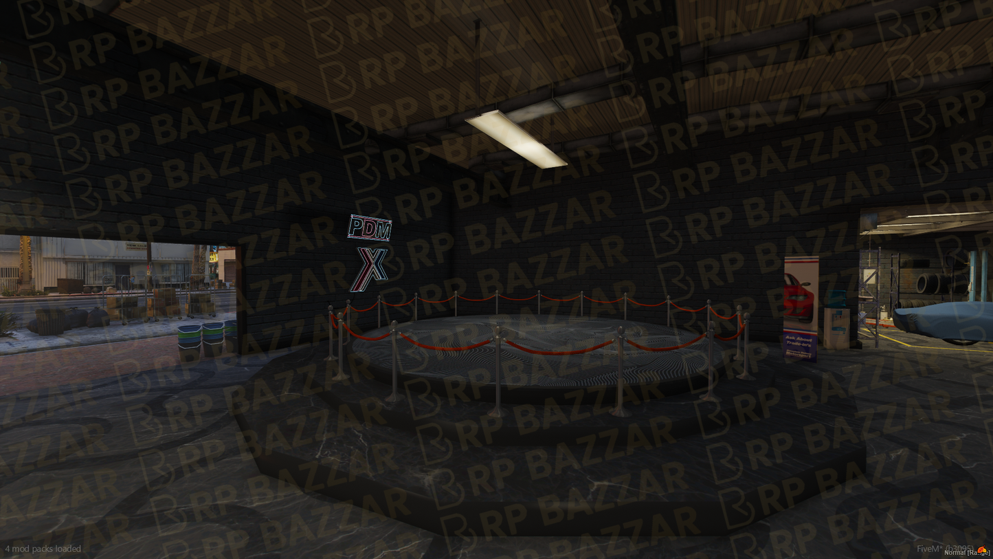 Chrome Vehicle Shop FiveM MLO — GTA RP Interior — ESX QB QBOX — RPBazzar