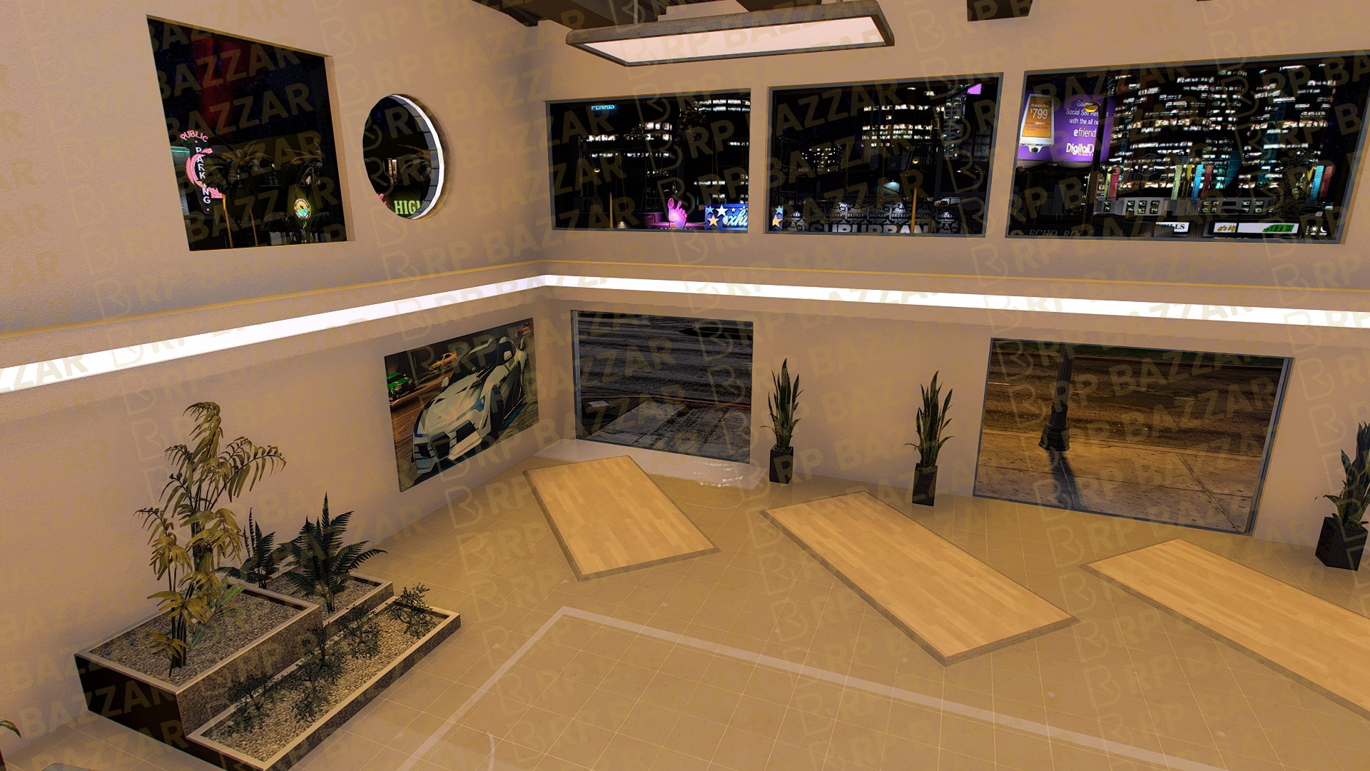 Urban Vehicle Shop FiveM MLO — GTA RP Interior — ESX QB QBOX — RPBazzar