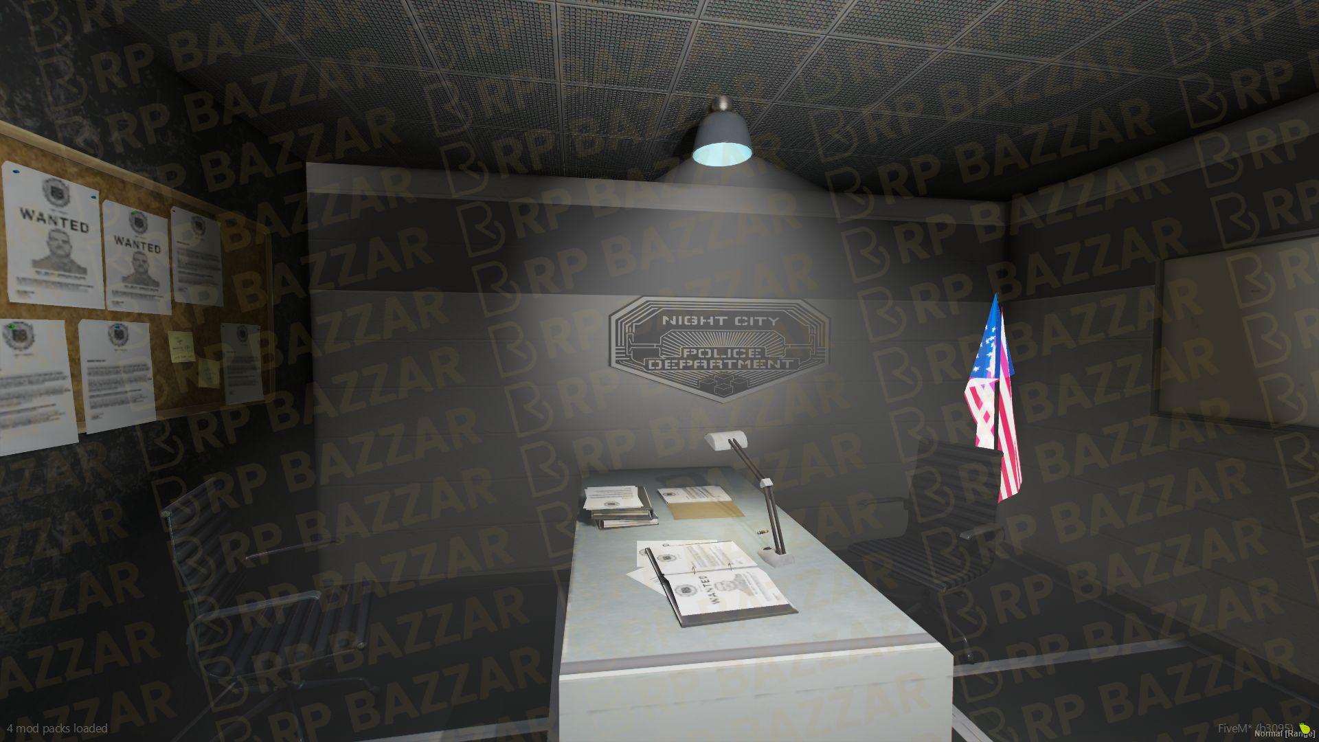 Uptown Police Station FiveM MLO — GTA RP Interior — ESX QB QBOX — RPBazzar