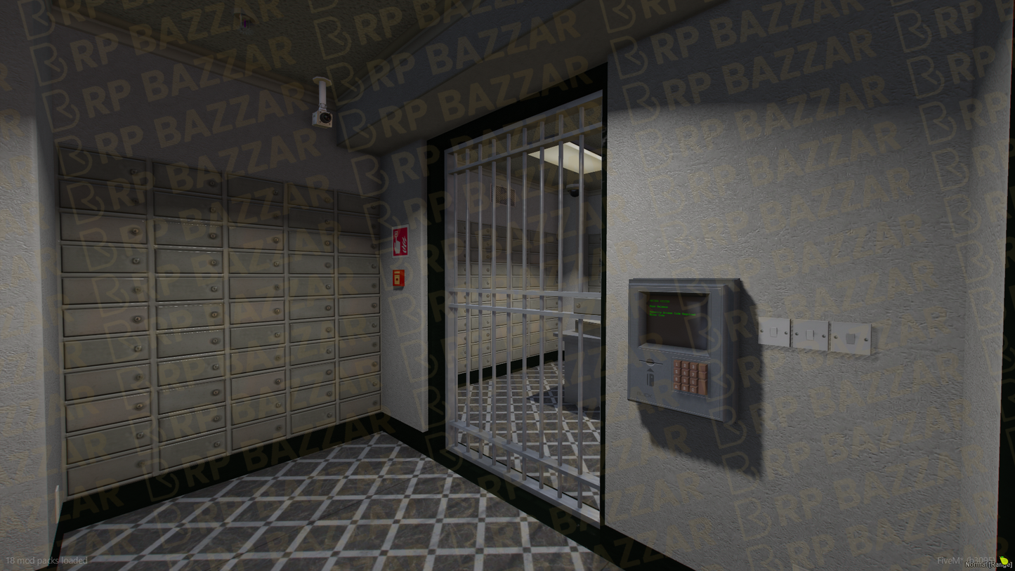Vault Bank FiveM MLO — GTA RP Interior — ESX QB QBOX — RPBazzar
