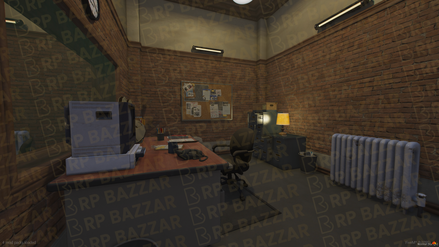 County Police Station FiveM MLO — GTA RP Interior — ESX QB QBOX — RPBazzar