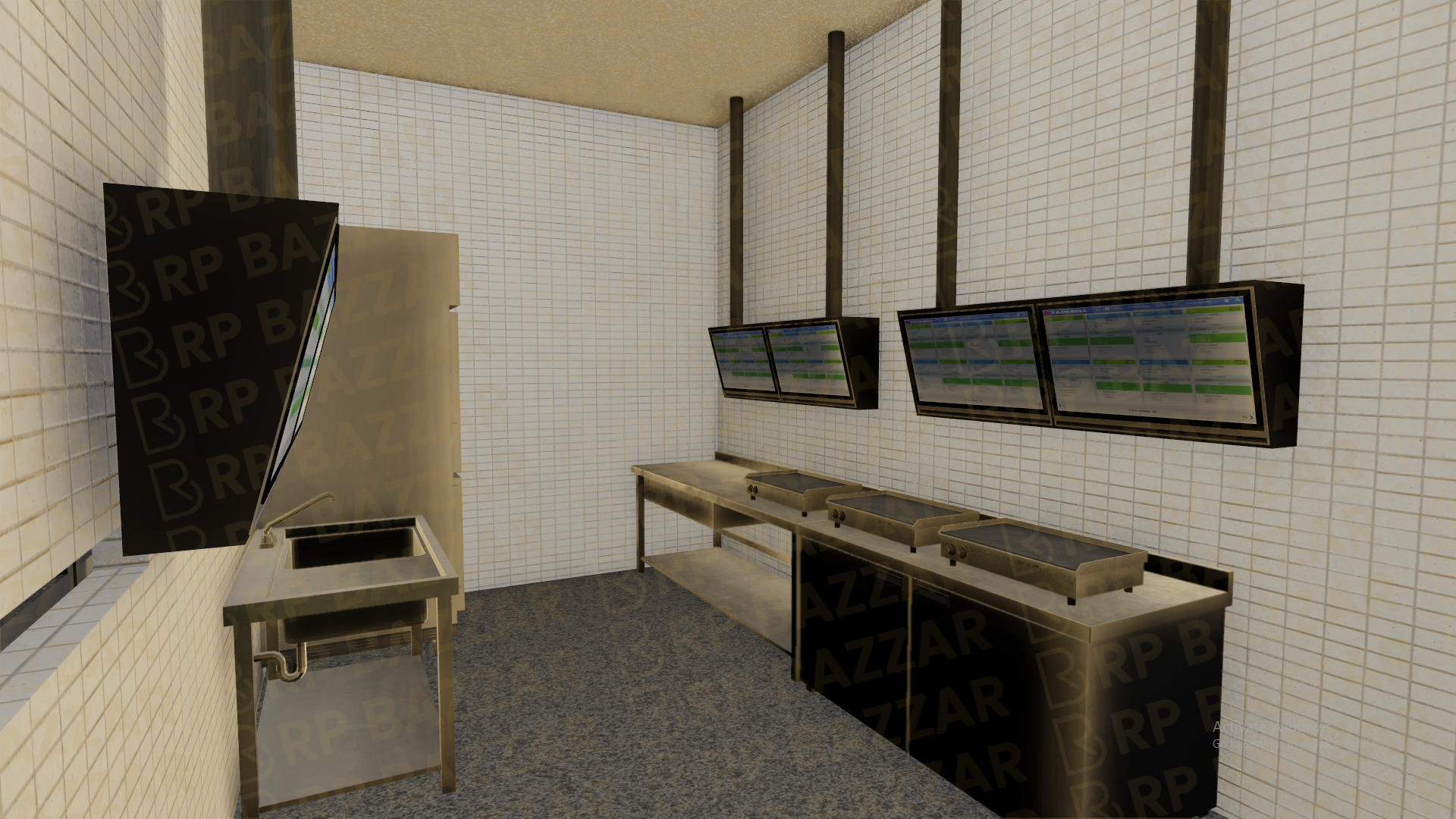 Industrial Kitchen FiveM MLO — GTA RP Interior — ESX QB QBOX — RPBazzar