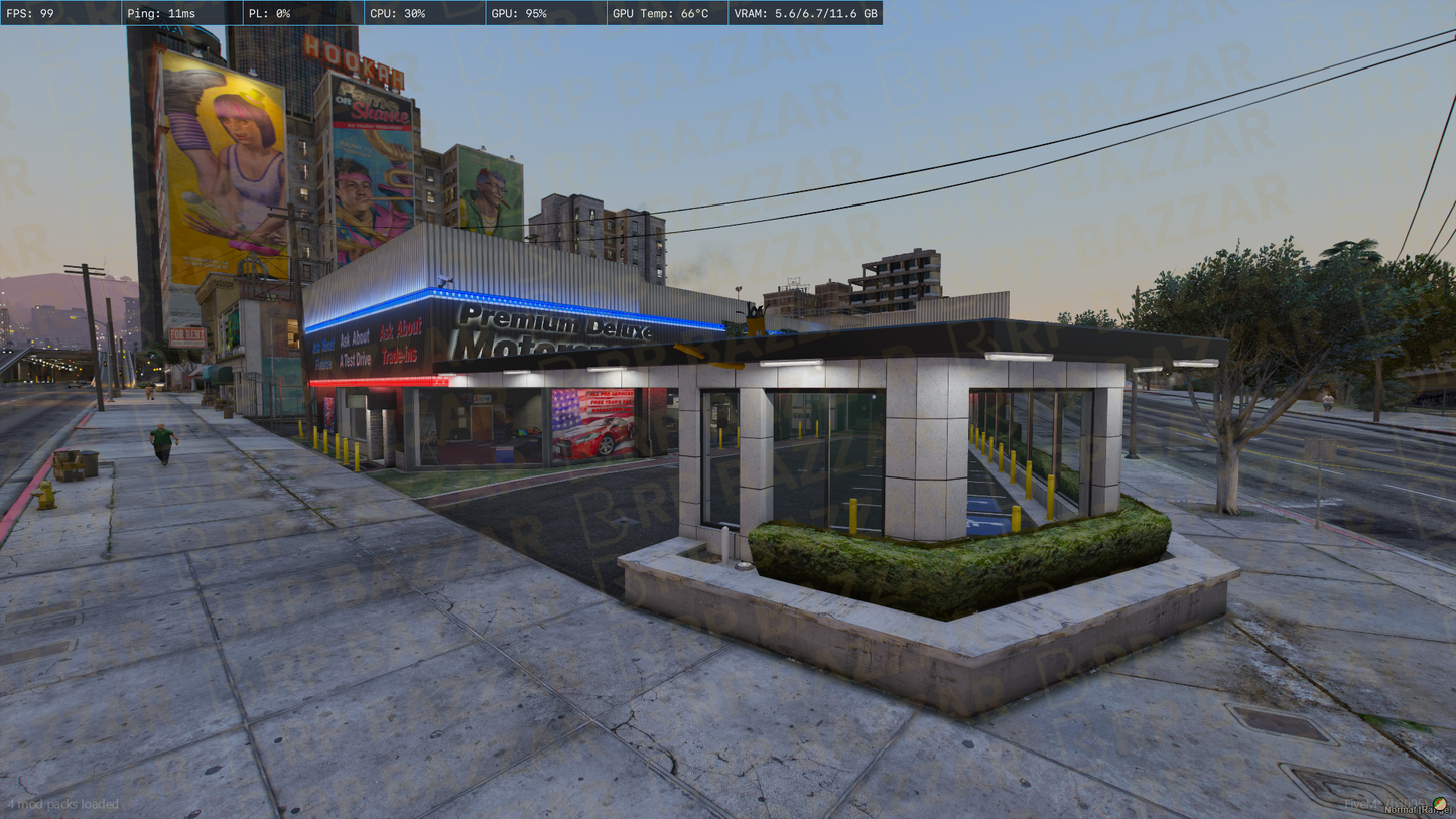 Garage Vehicle Shop FiveM MLO — GTA RP Interior — ESX QB QBOX — RPBazzar