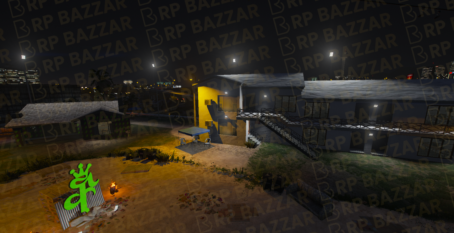Custom Gang House FiveM MLO — GTA RP Interior — ESX QB QBOX — RPBazzar