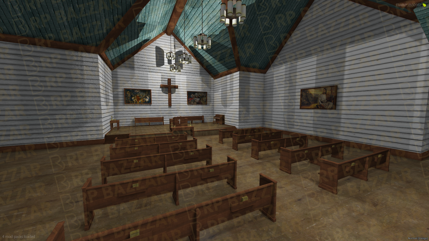 Stone Church FiveM MLO — GTA RP Interior — ESX QB QBOX — RPBazzar