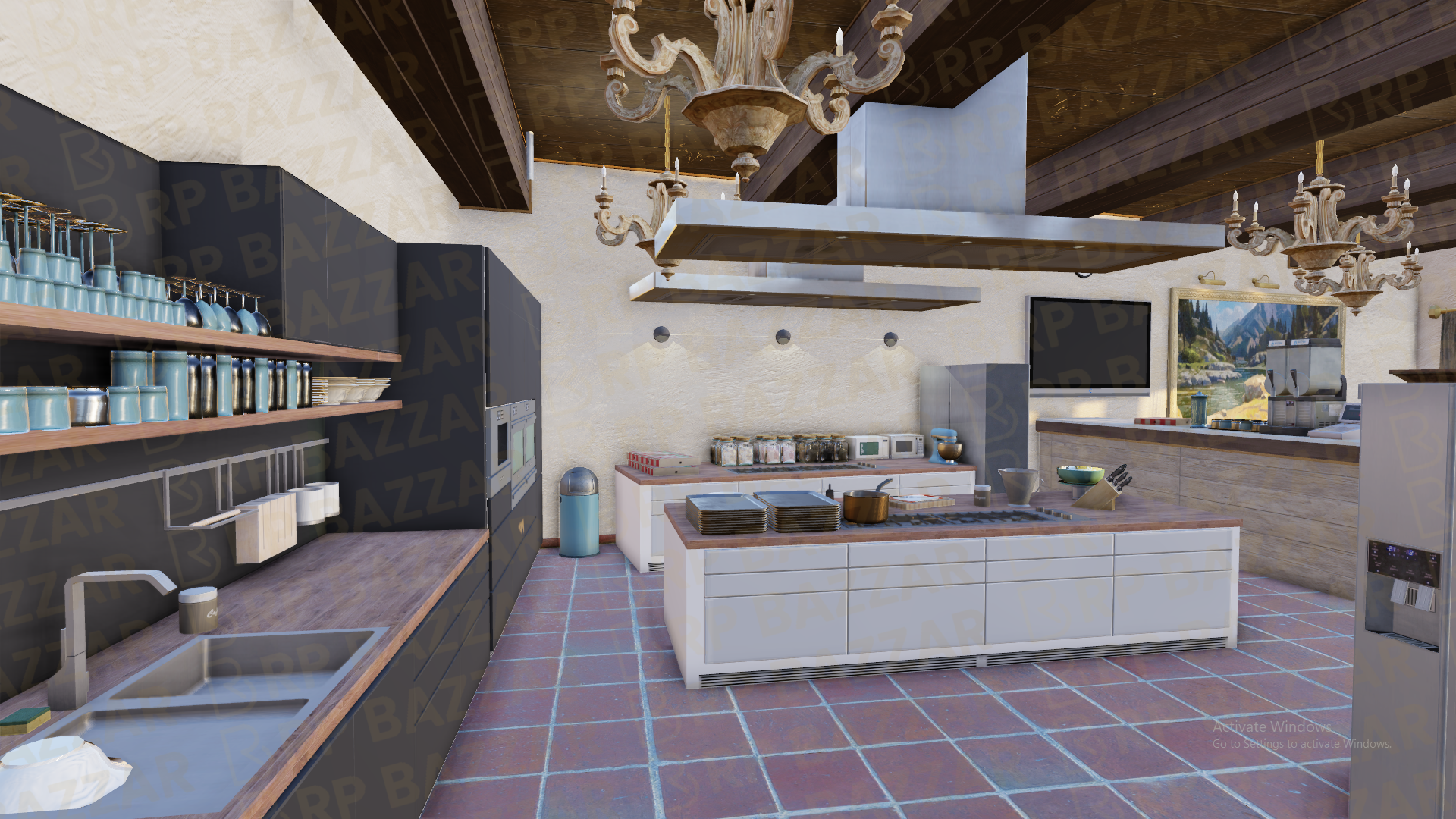 Upscale Pizza Place FiveM MLO — GTA RP Interior — ESX QB QBOX — RPBazzar